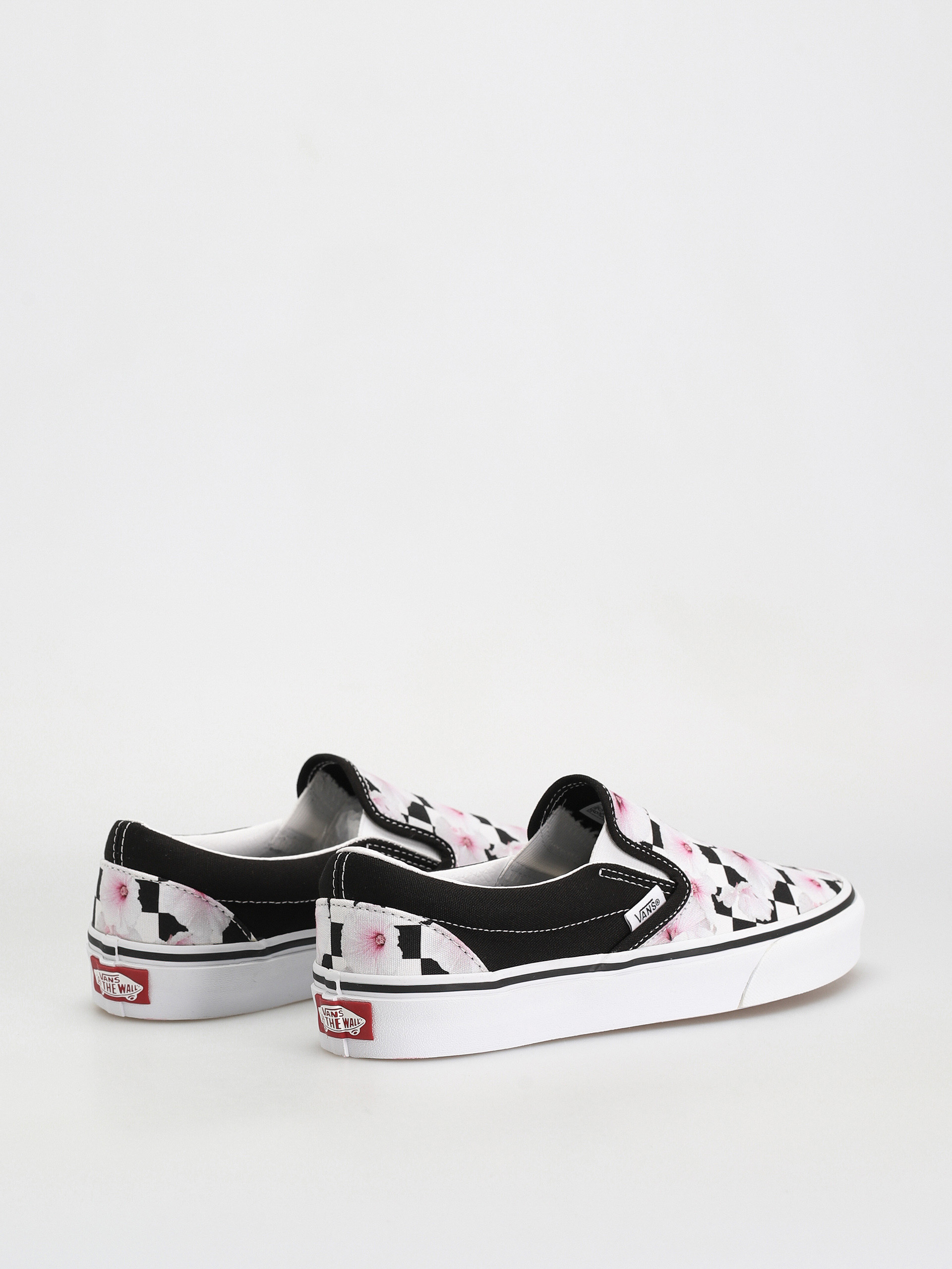 Buty Vans Classic Slip On Wmn (hibiscus checkerboard black)