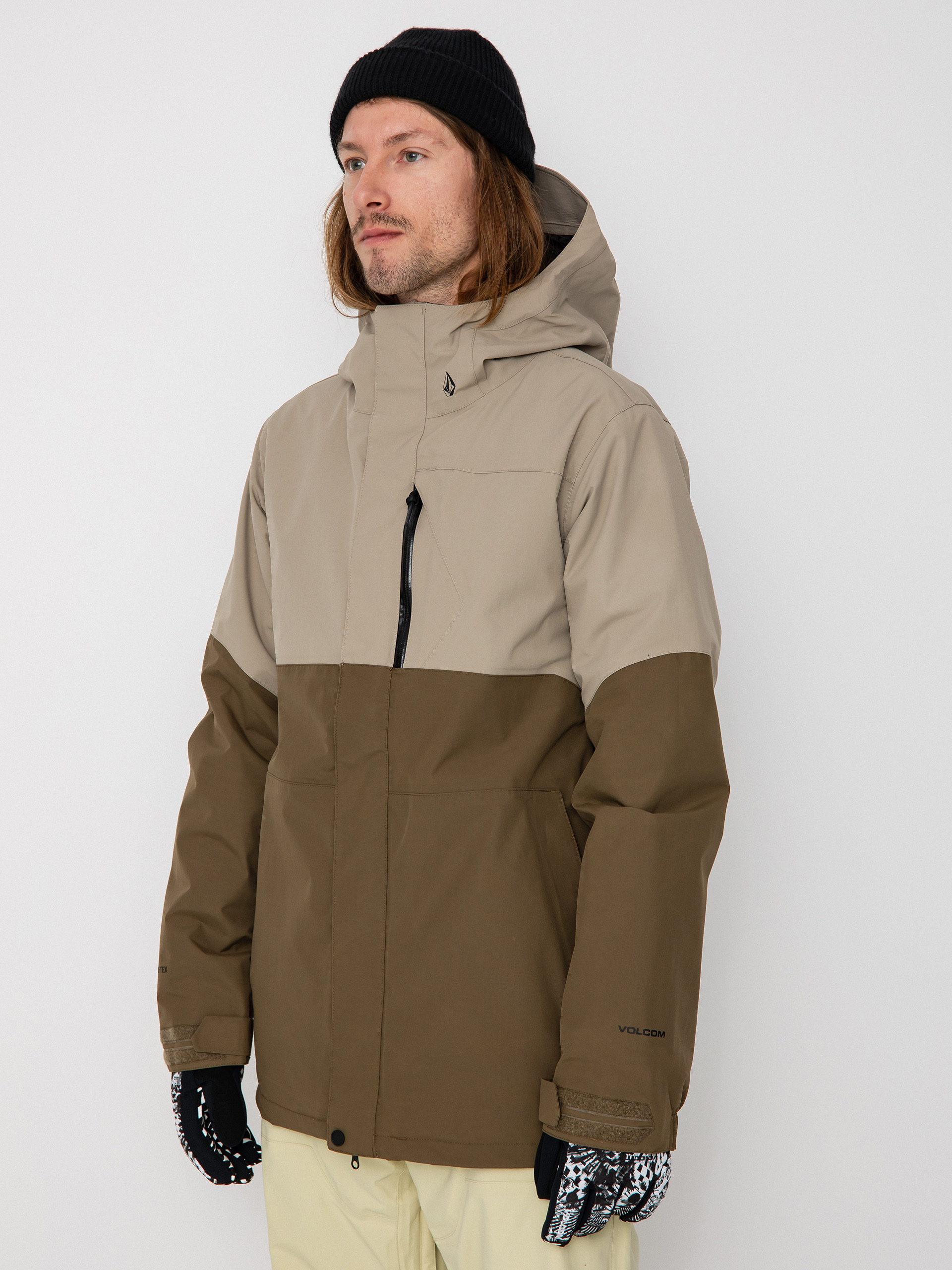 Męska Kurtka snowboardowa Volcom L Gore Tex (dark khaki)