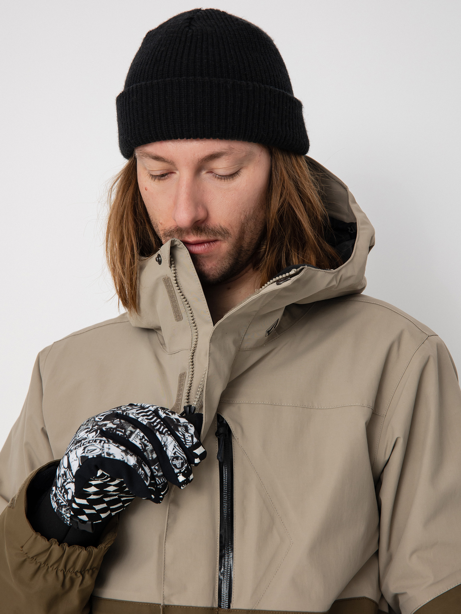 Męska Kurtka snowboardowa Volcom L Gore Tex (dark khaki)