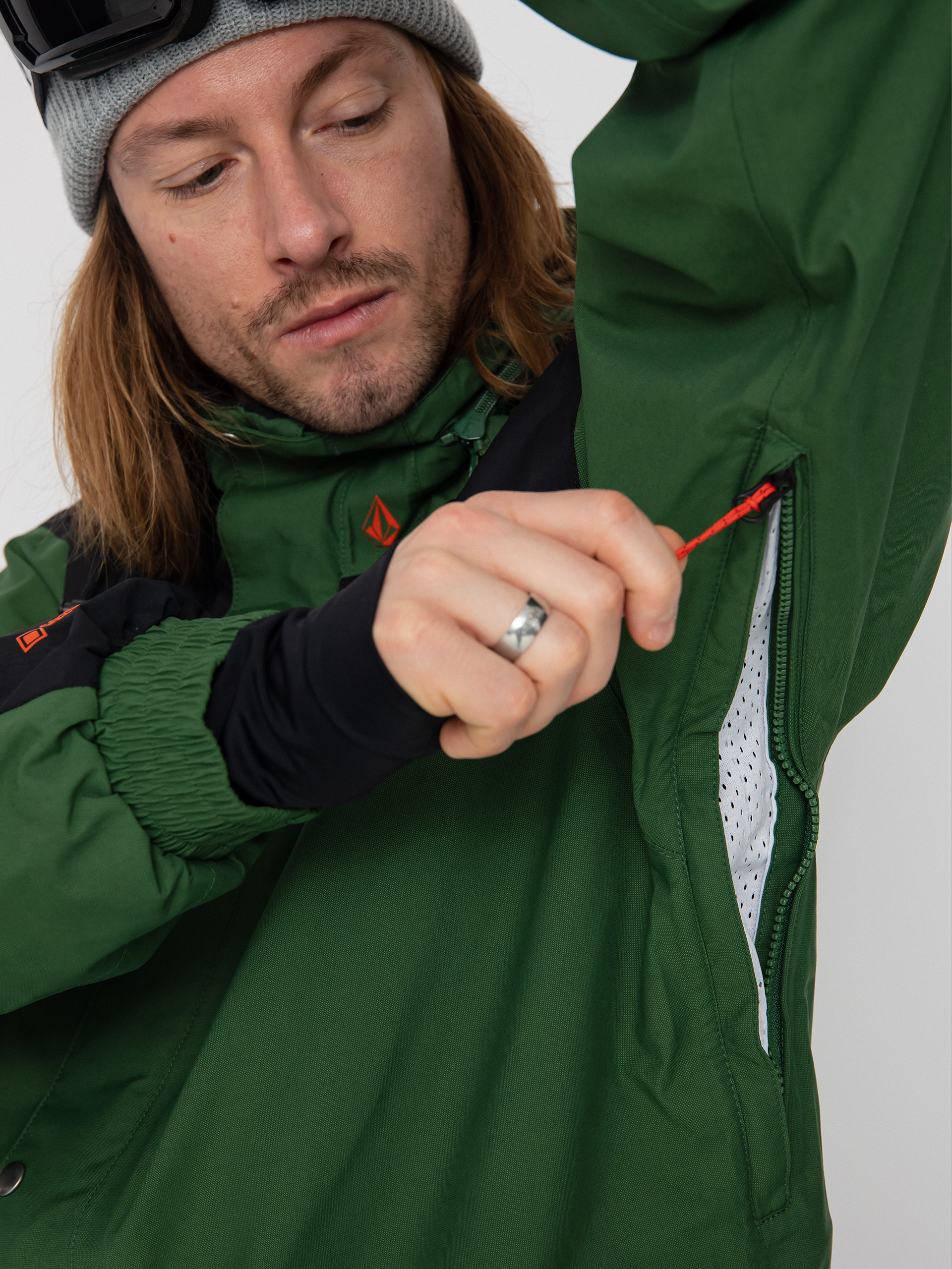 Męska Kurtka snowboardowa Volcom Longo Gore Tex (military)