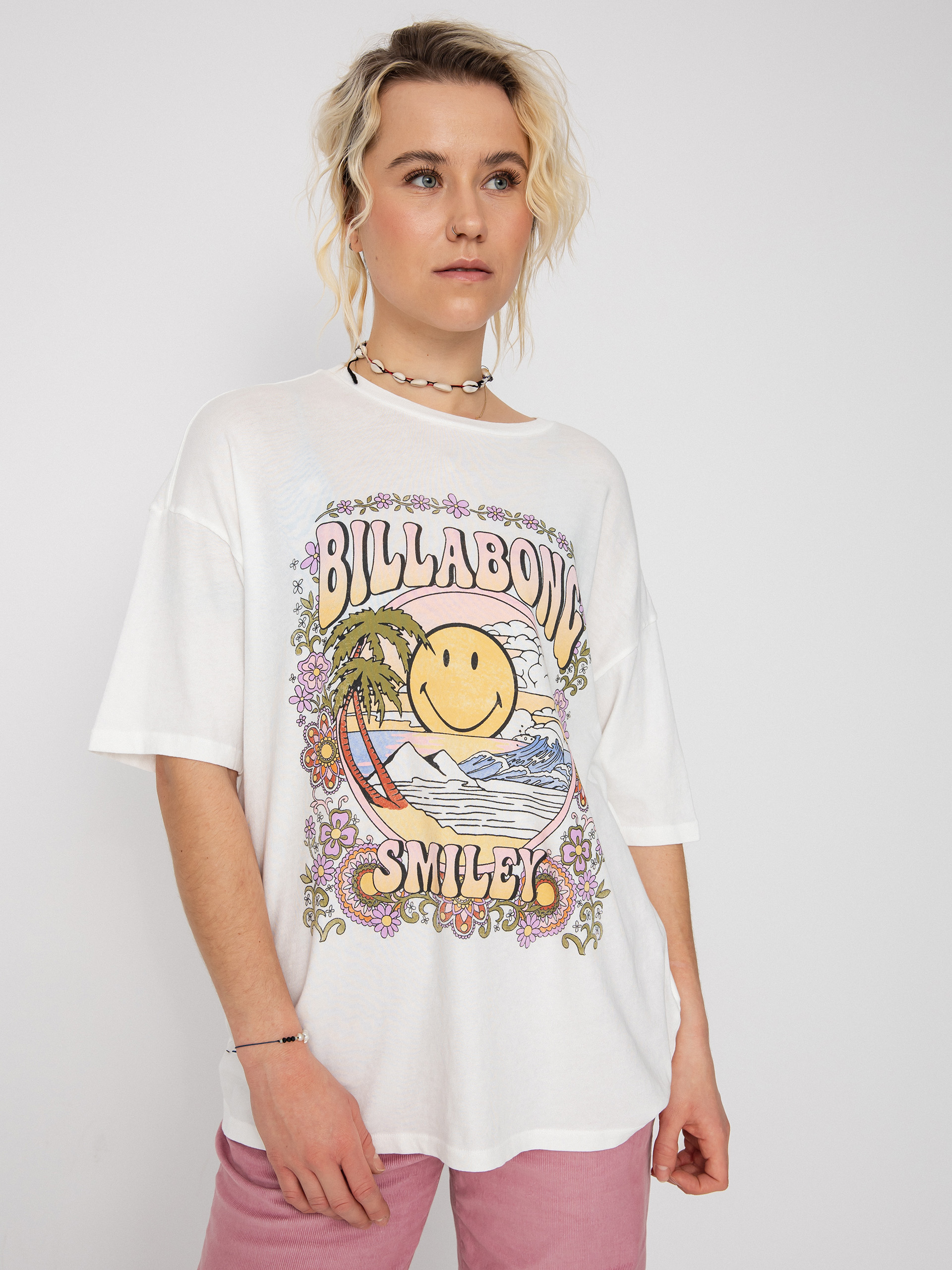 T-shirt Billabong X Smiley True Boy Wmn (salt crystal)