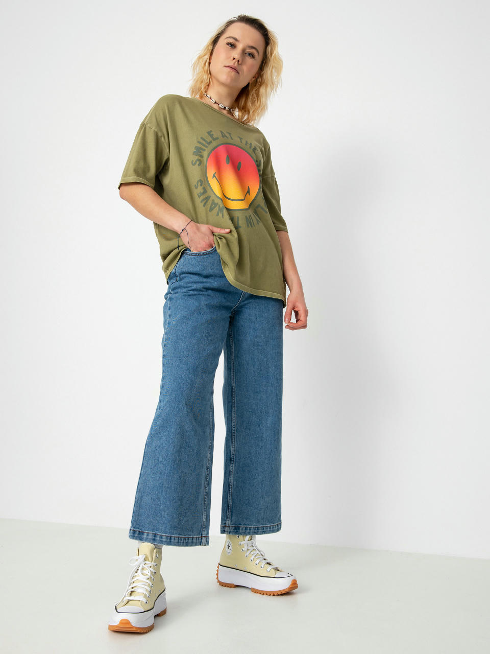 T-shirt Billabong X Smiley True Boy Wmn (split pea)