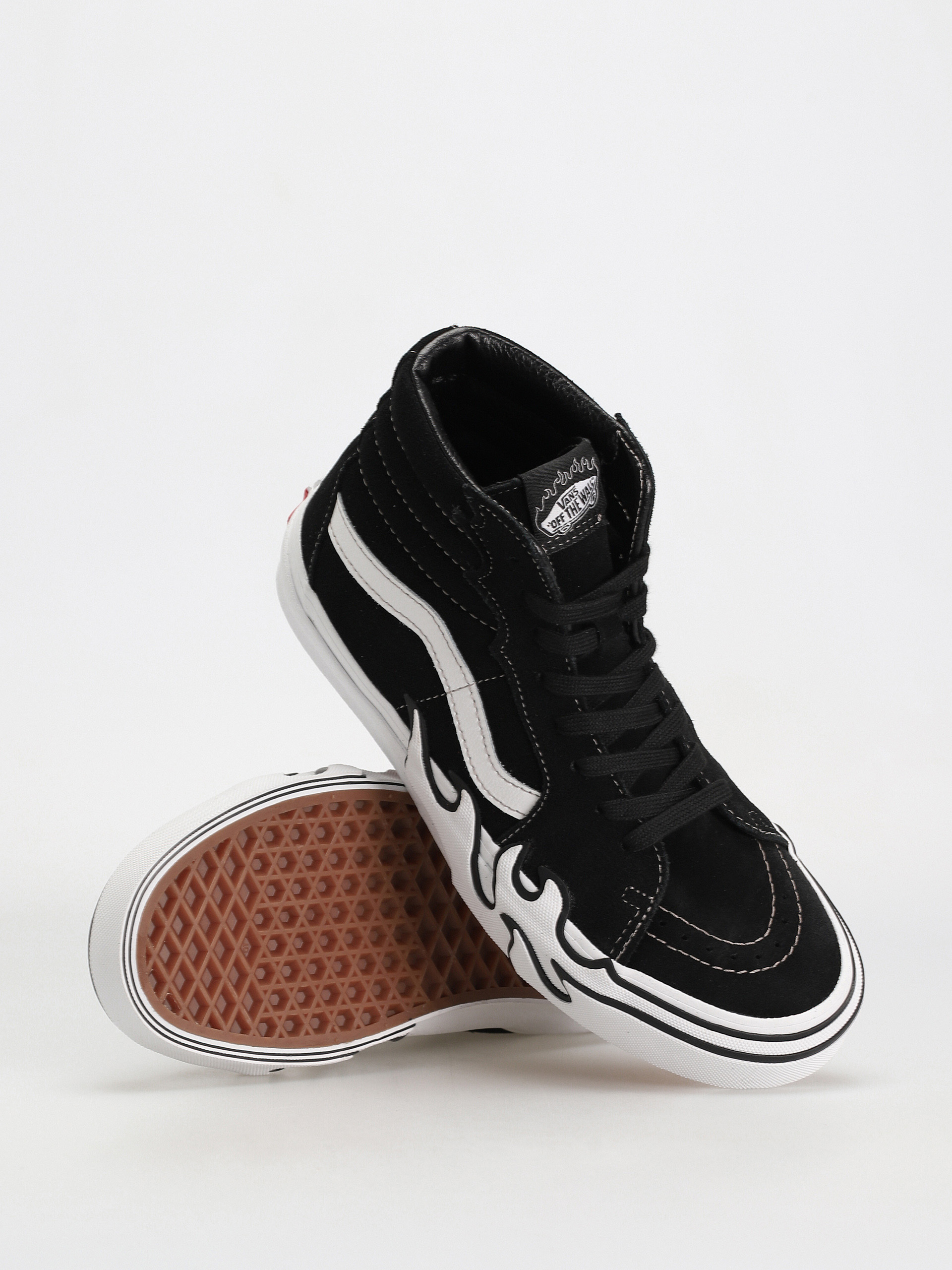 Buty Vans Sk8 Hi Flame (suede black/white)