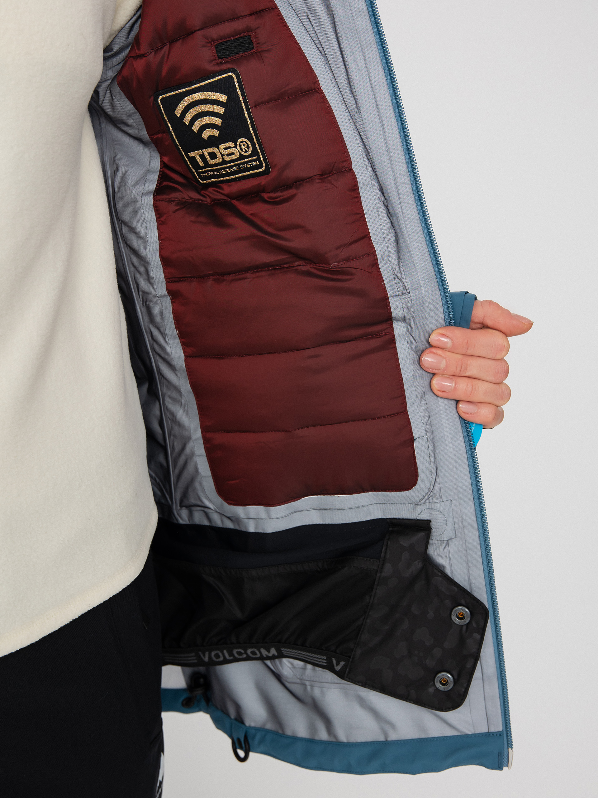Damska Kurtka snowboardowa Volcom Nya Tds Inf Gore Tex (petrol blue)