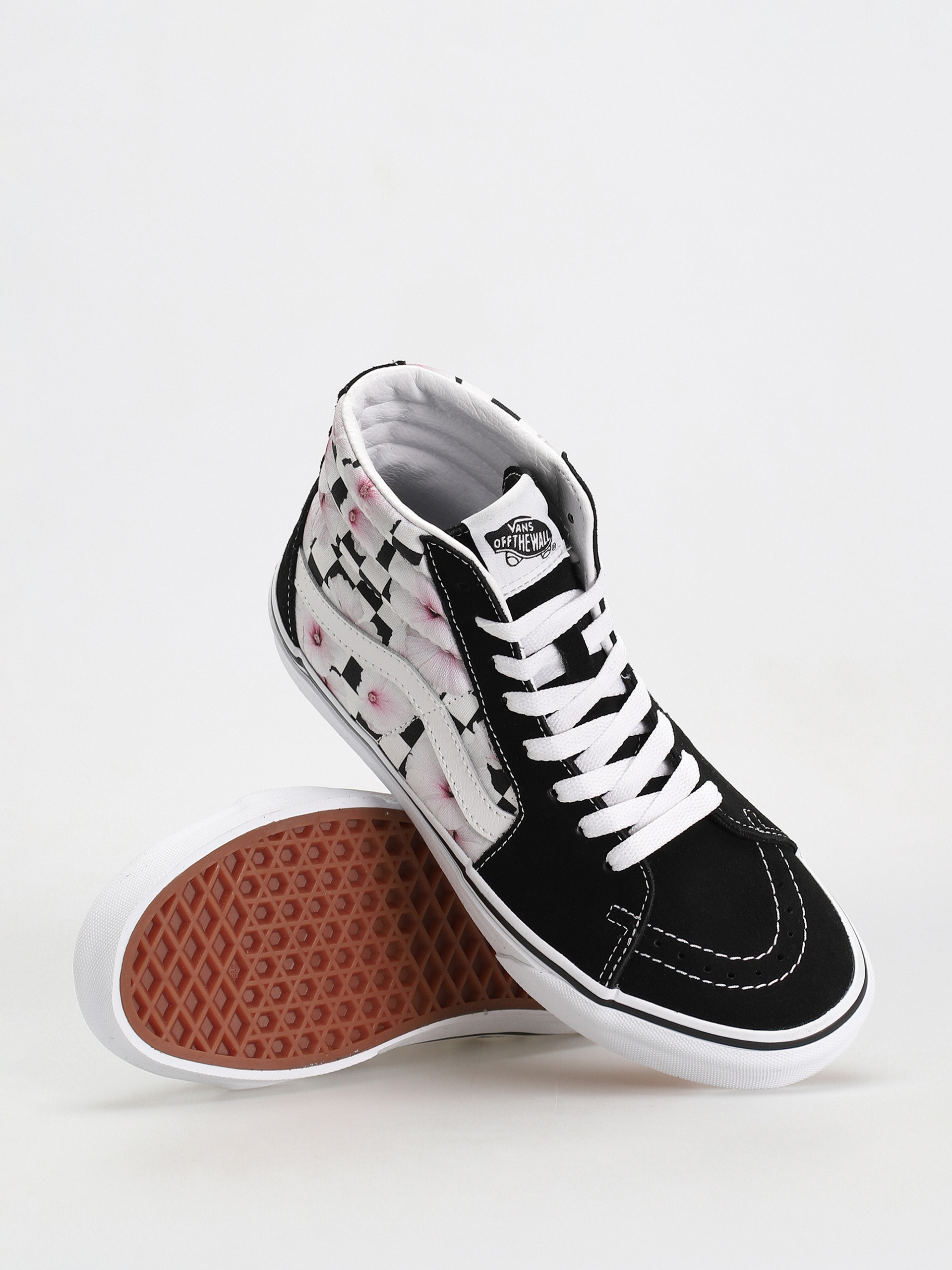 Buty Vans Sk8 Hi Wmn (hibiscus check black)