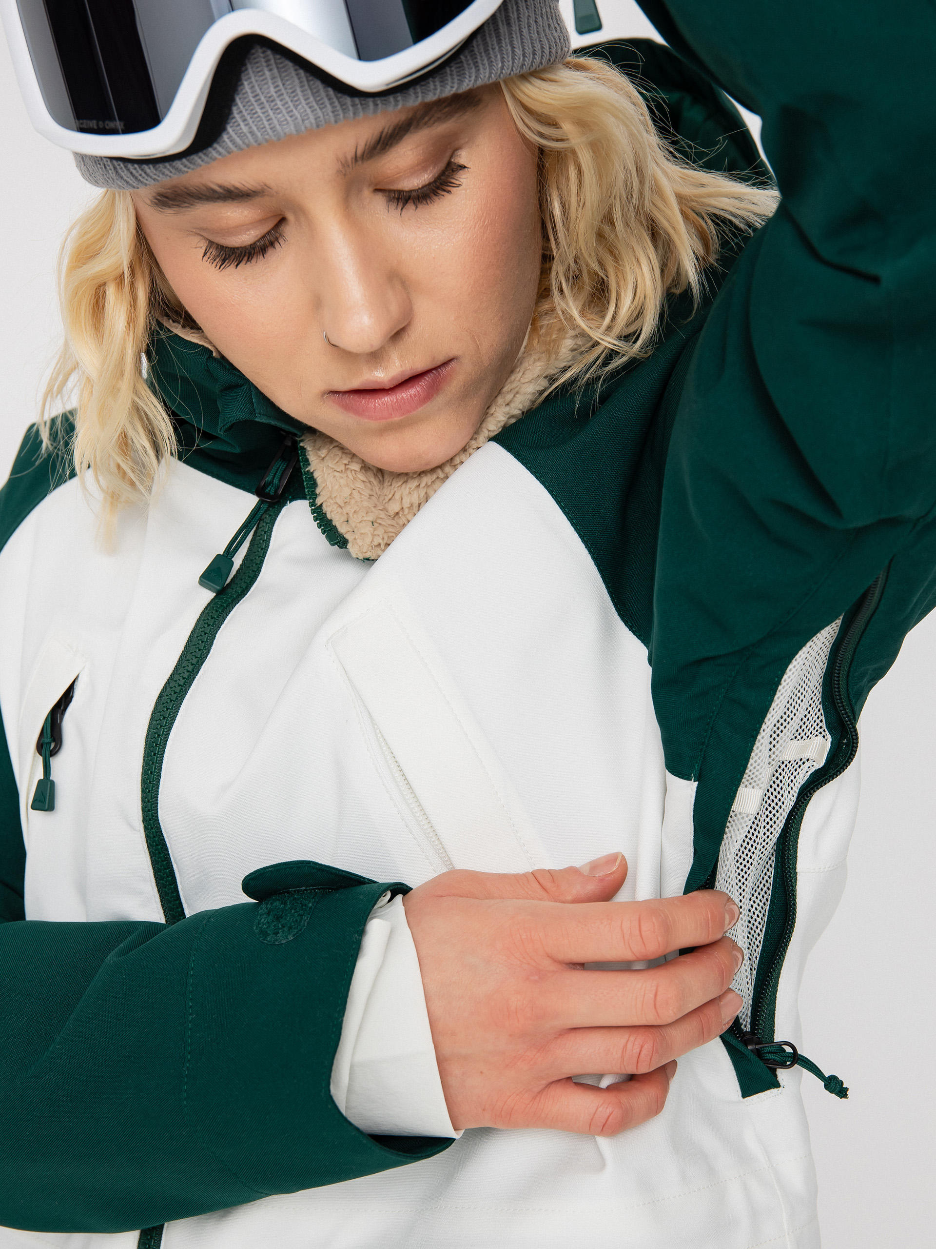 Damska Kurtka snowboardowa Burton Prowess (botanical garden/stout white)