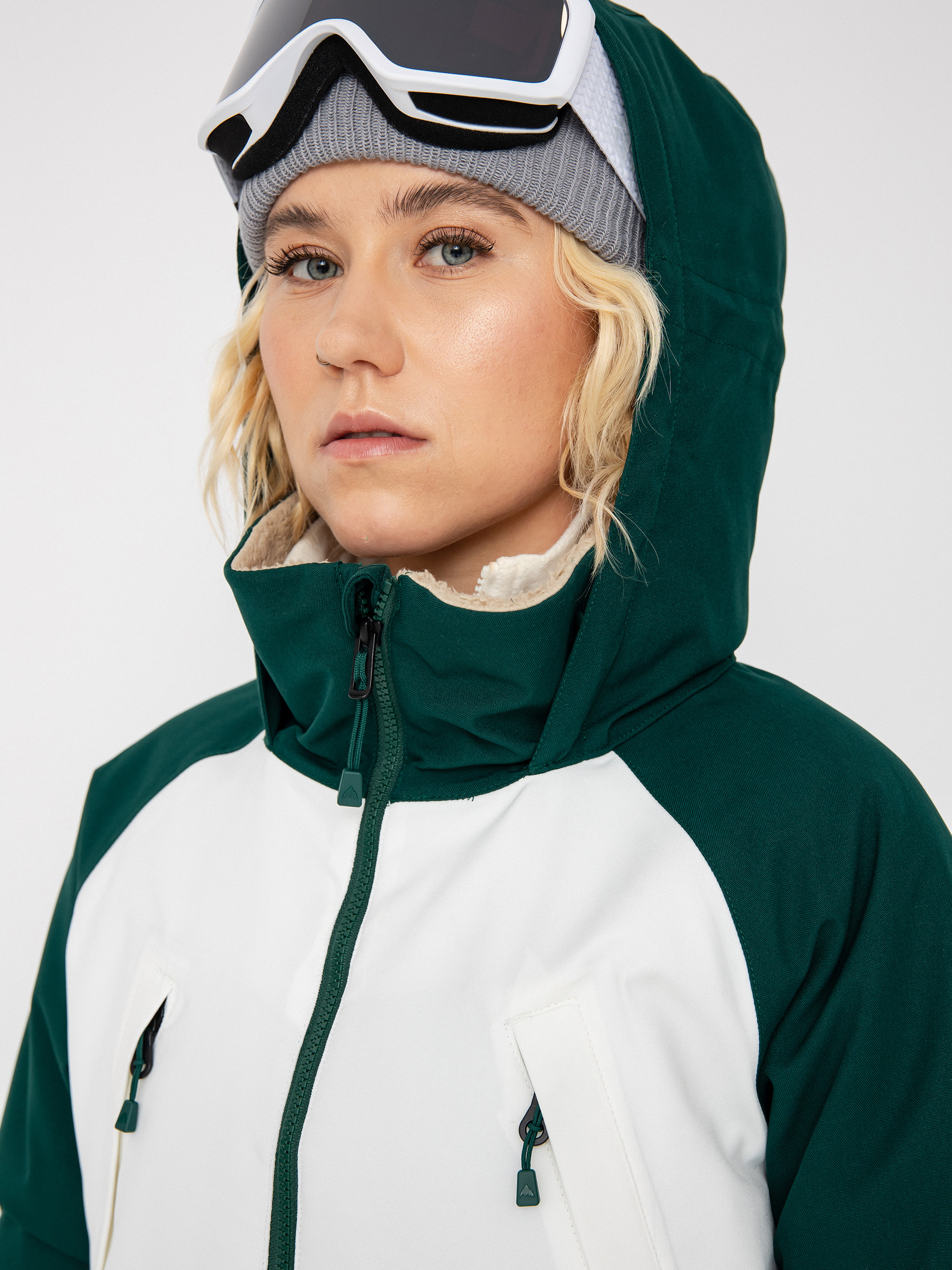 Damska Kurtka snowboardowa Burton Prowess (botanical garden/stout white)