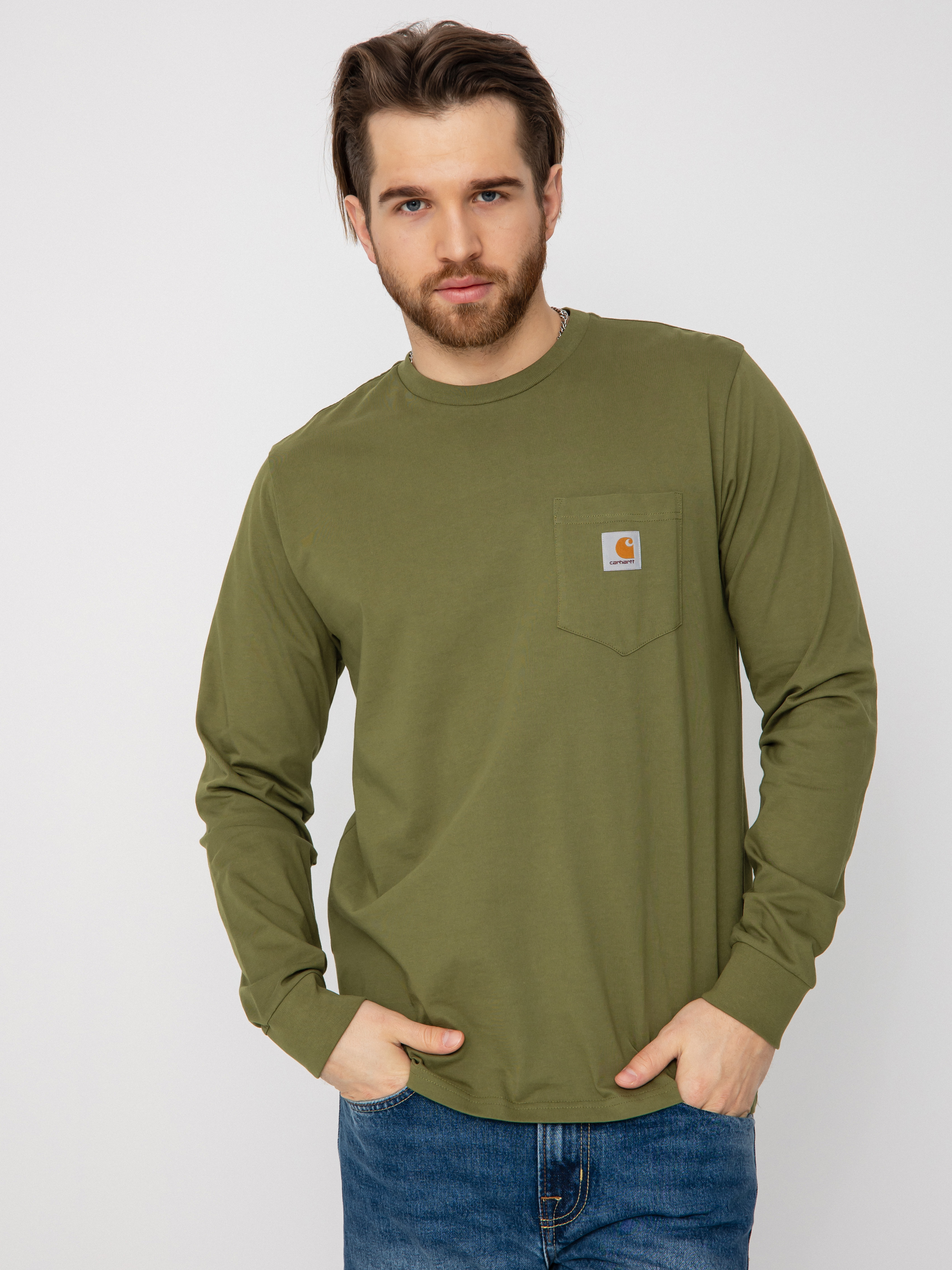 Longsleeve Carhartt WIP Pocket (kiwi)