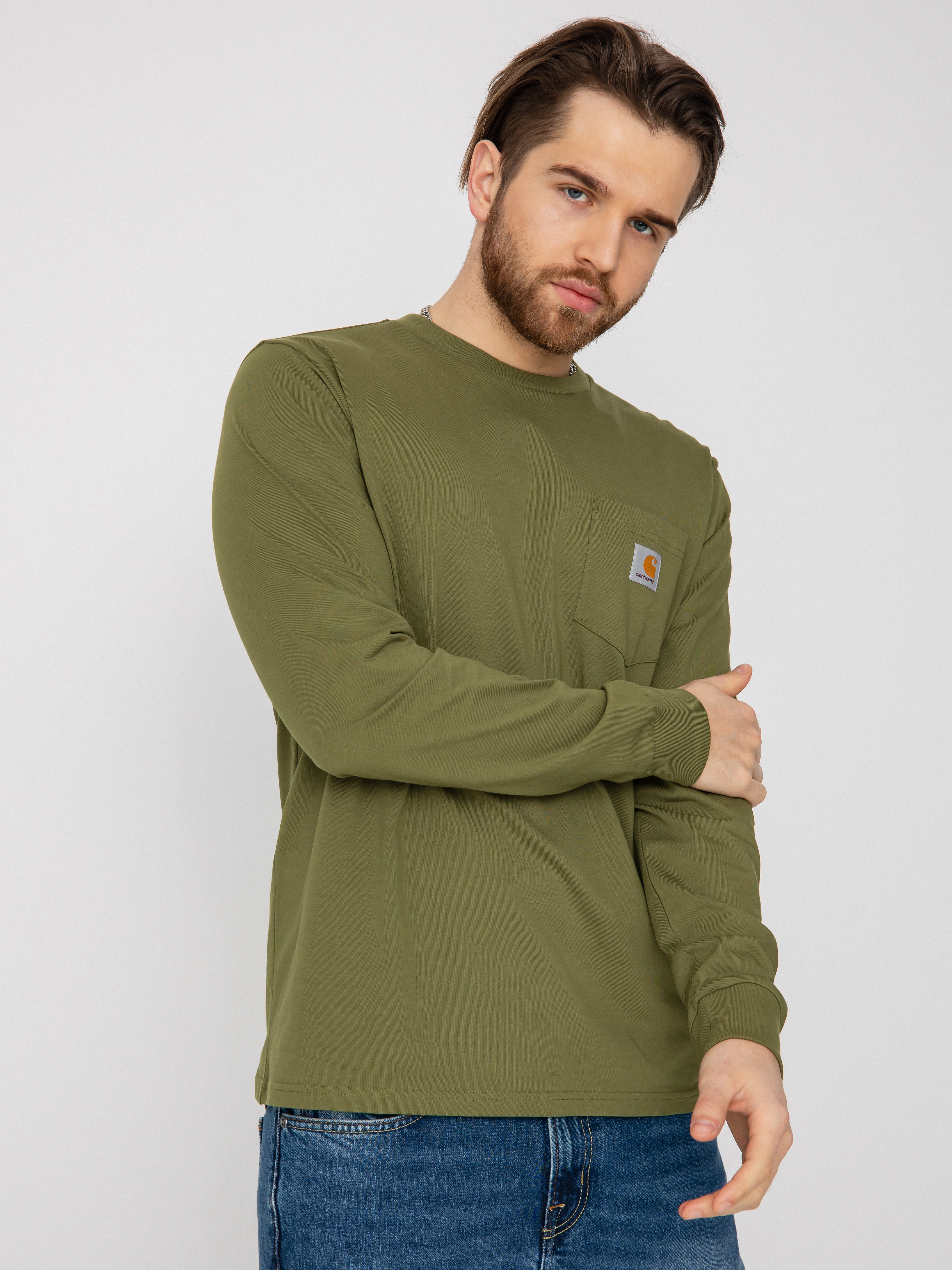 Longsleeve Carhartt WIP Pocket (kiwi)