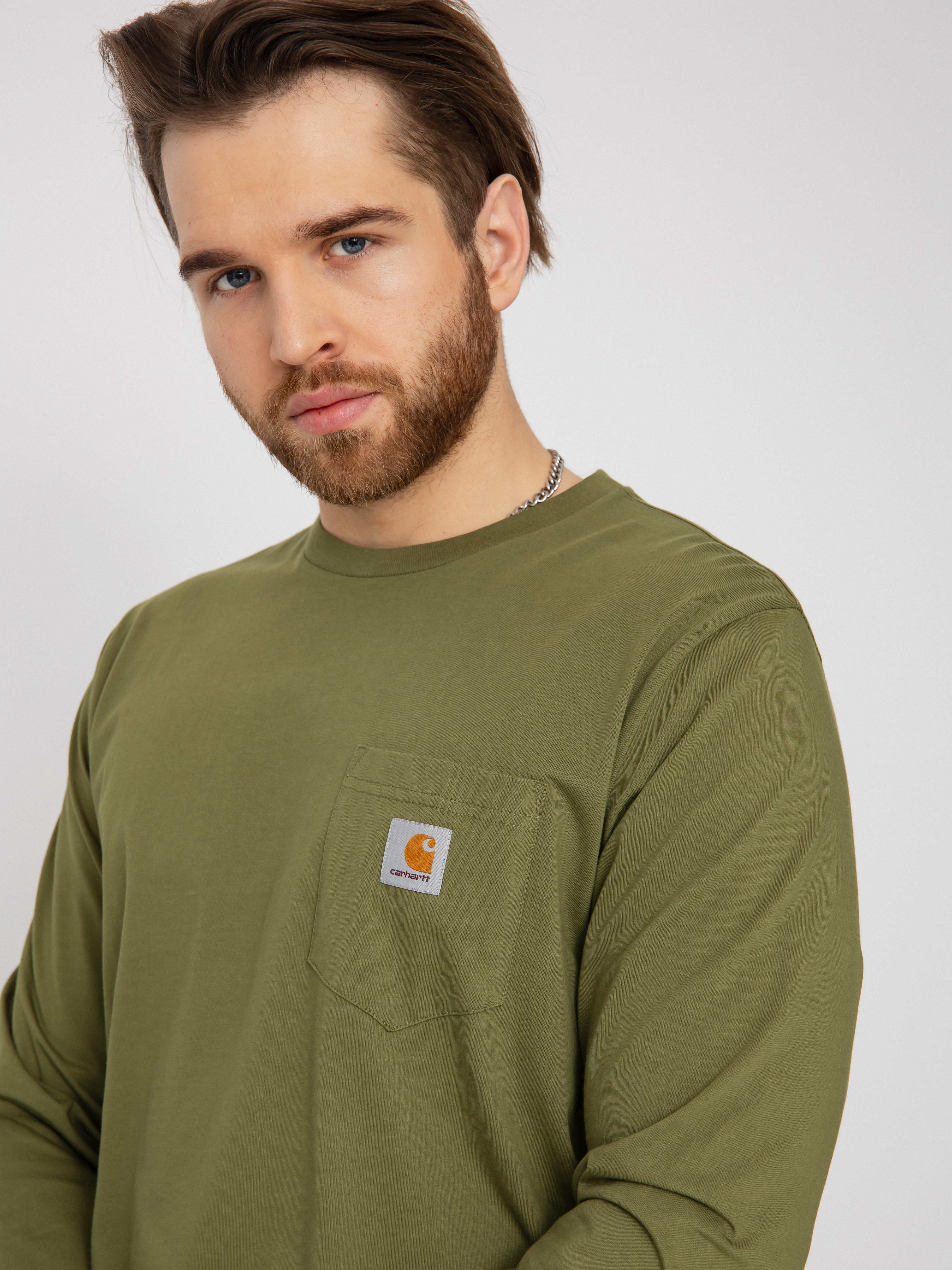 Longsleeve Carhartt WIP Pocket (kiwi)