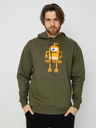 Bluza z kapturem Toy Machine Binary HD (army green)