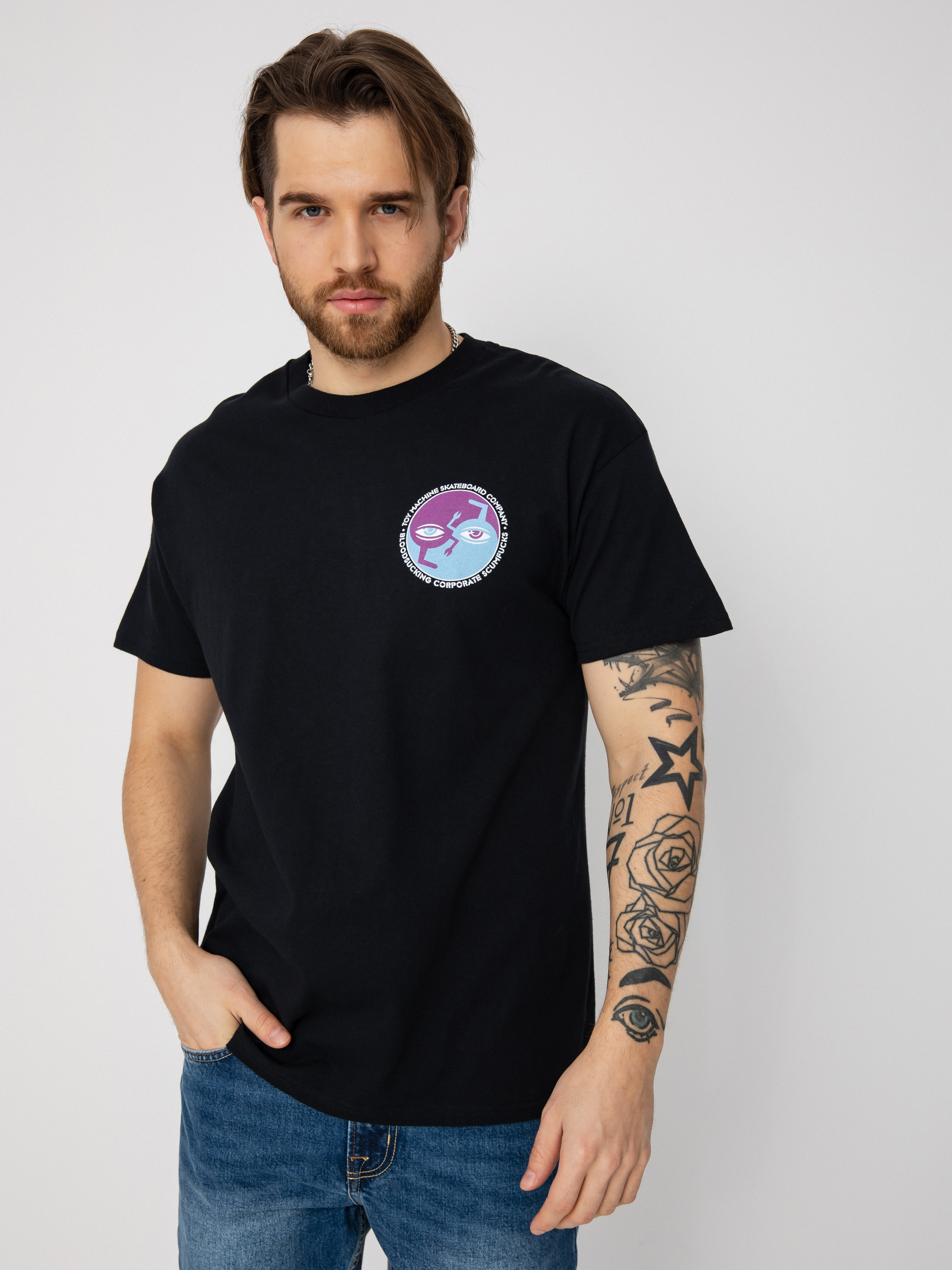 T-shirt Toy Machine Ying Yang (black)