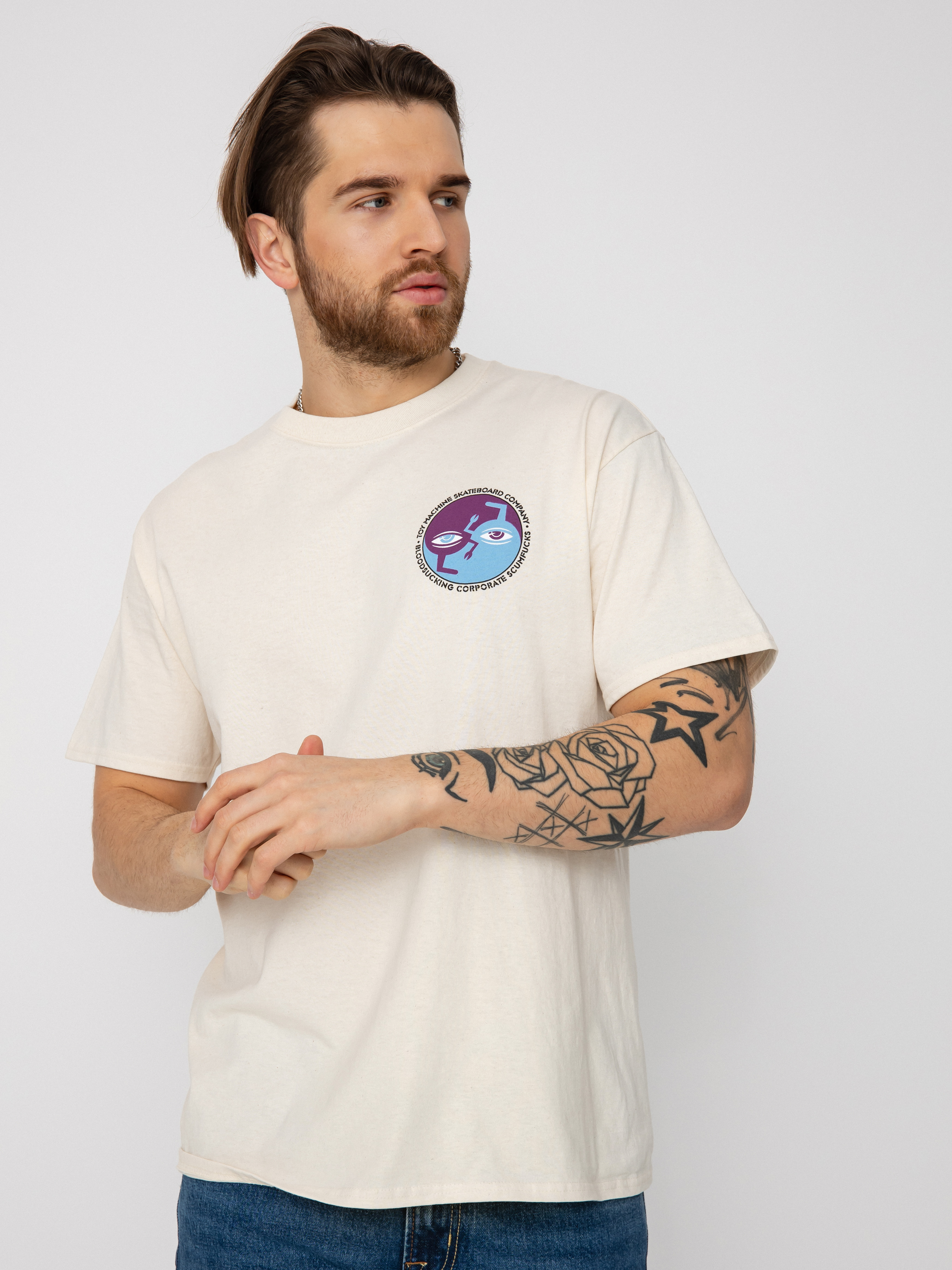 T-shirt Toy Machine Ying Yang (natural)