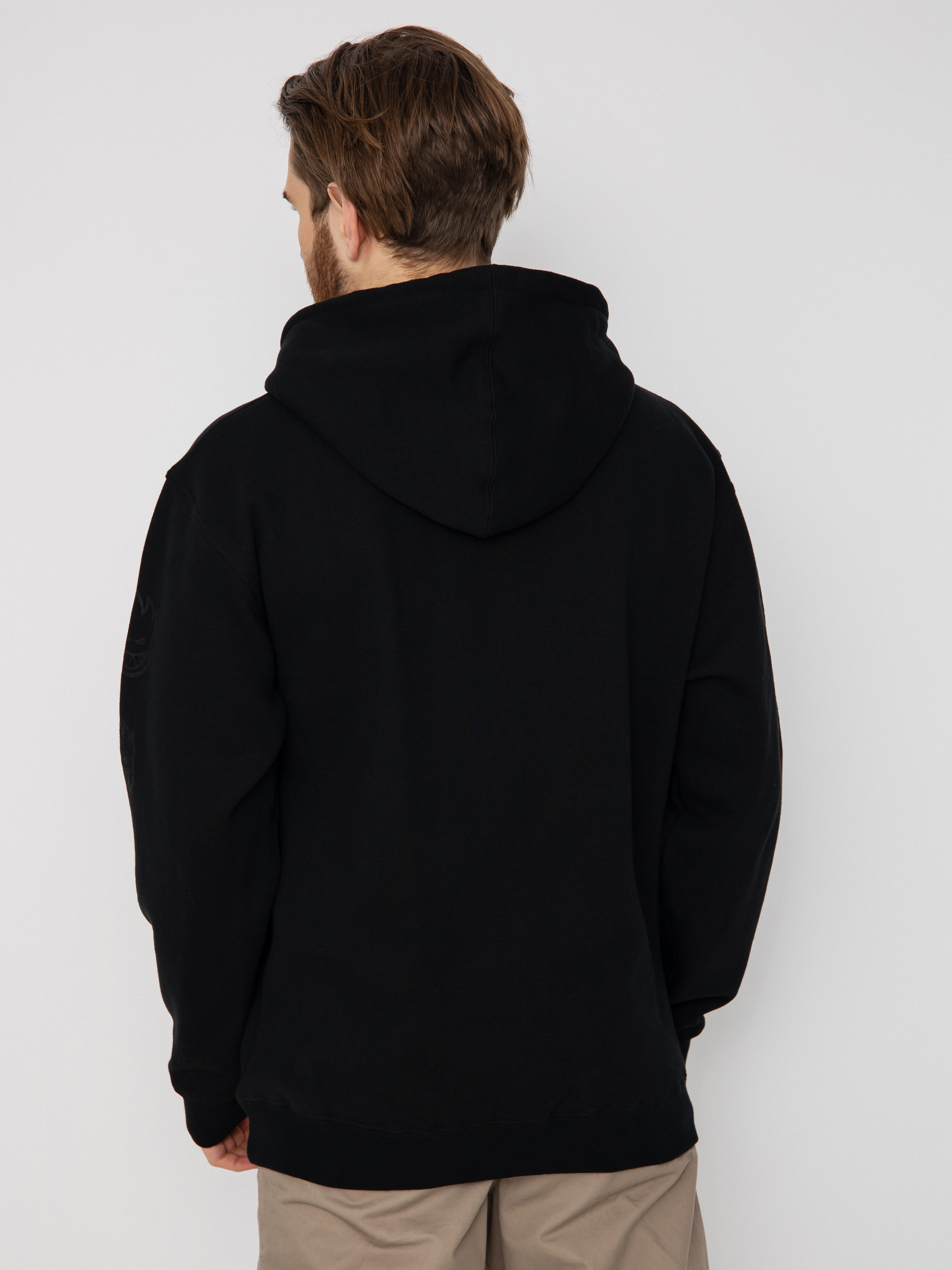 Bluza z kapturem Spitfire Old E Emb HD (black/black)