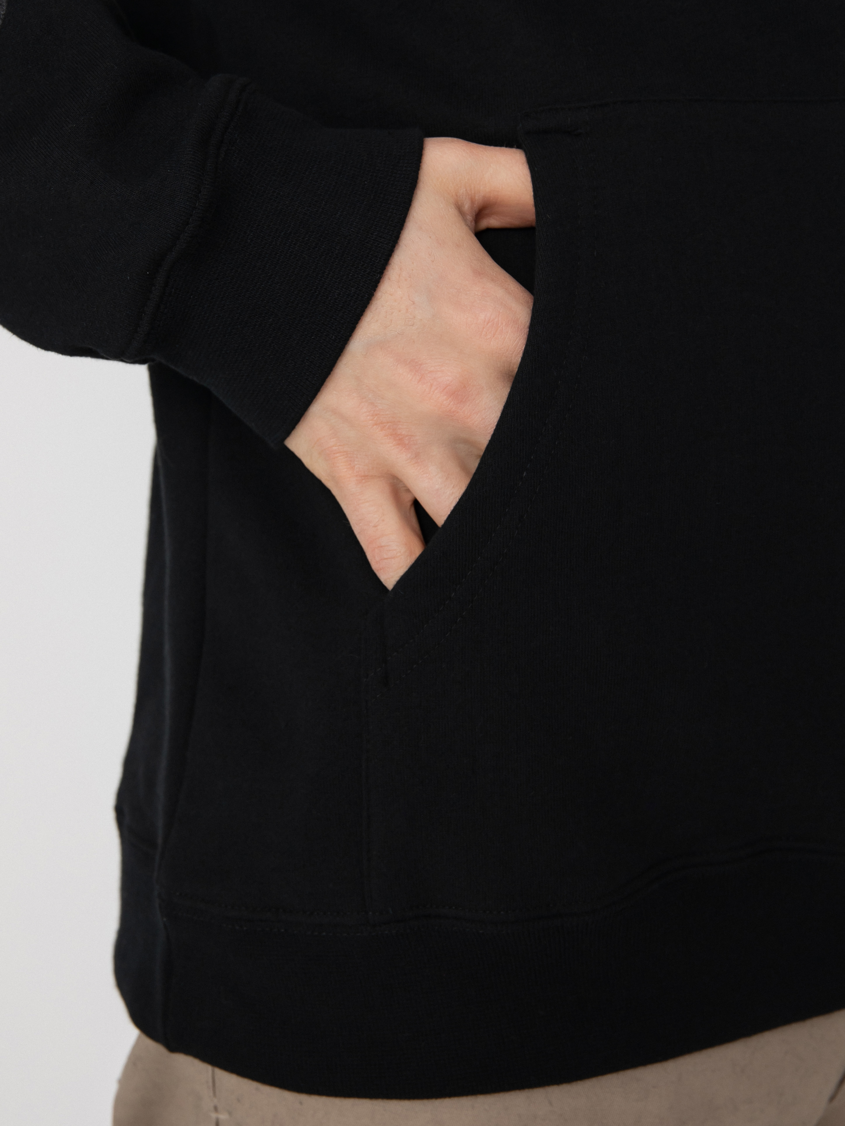 Bluza z kapturem Spitfire Old E Emb HD (black/black)