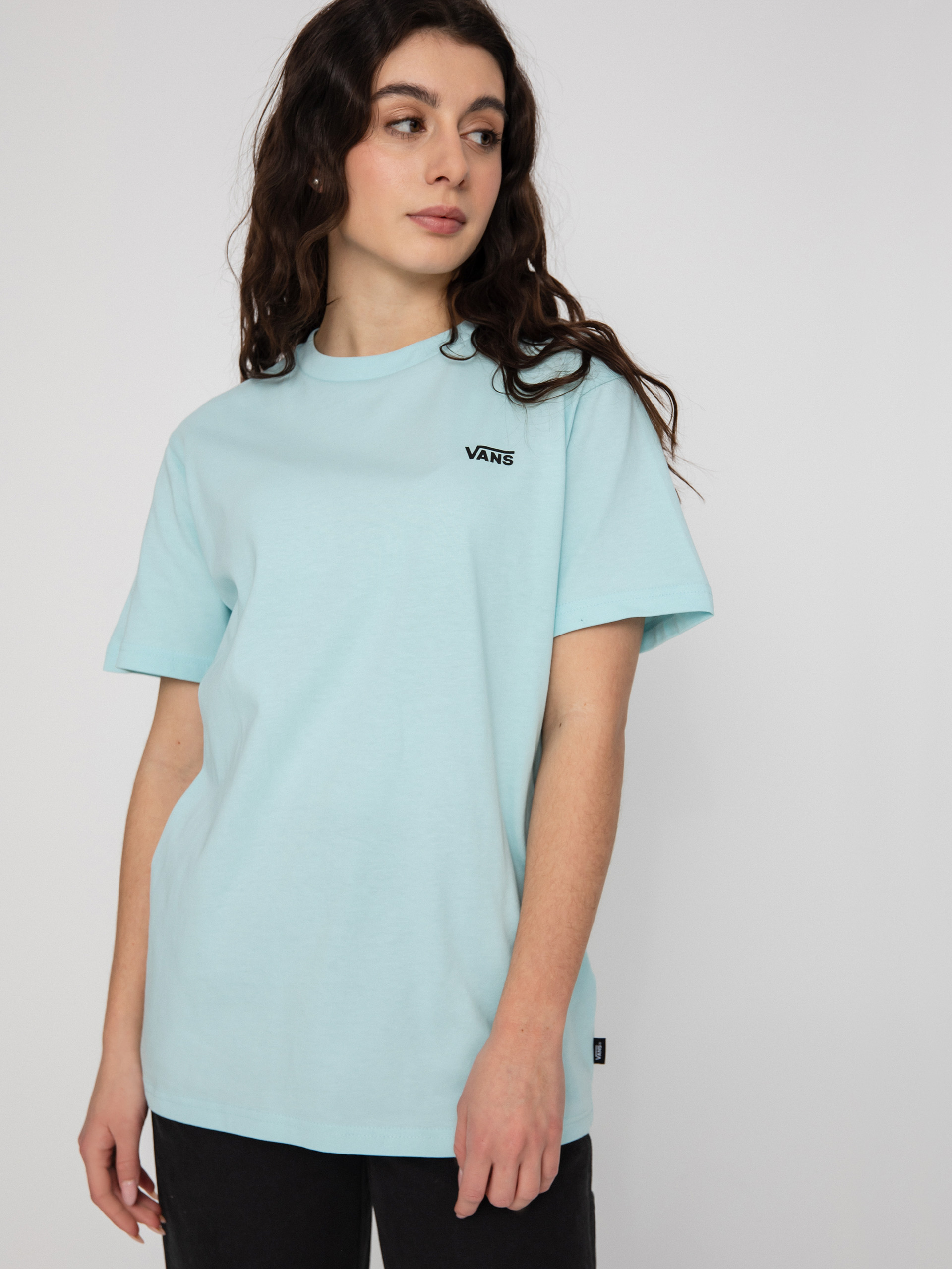 T-shirt Vans Left Chest Logo Wmn (blue glow)