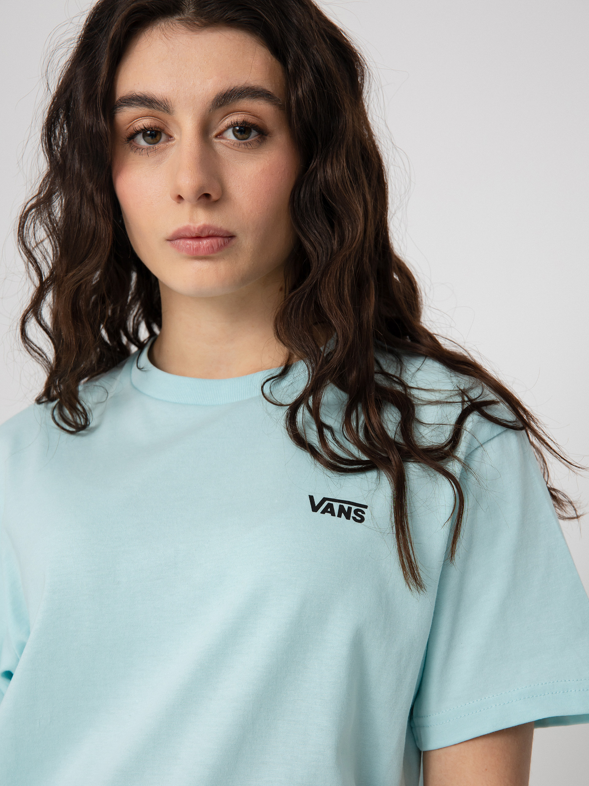T-shirt Vans Left Chest Logo Wmn (blue glow)