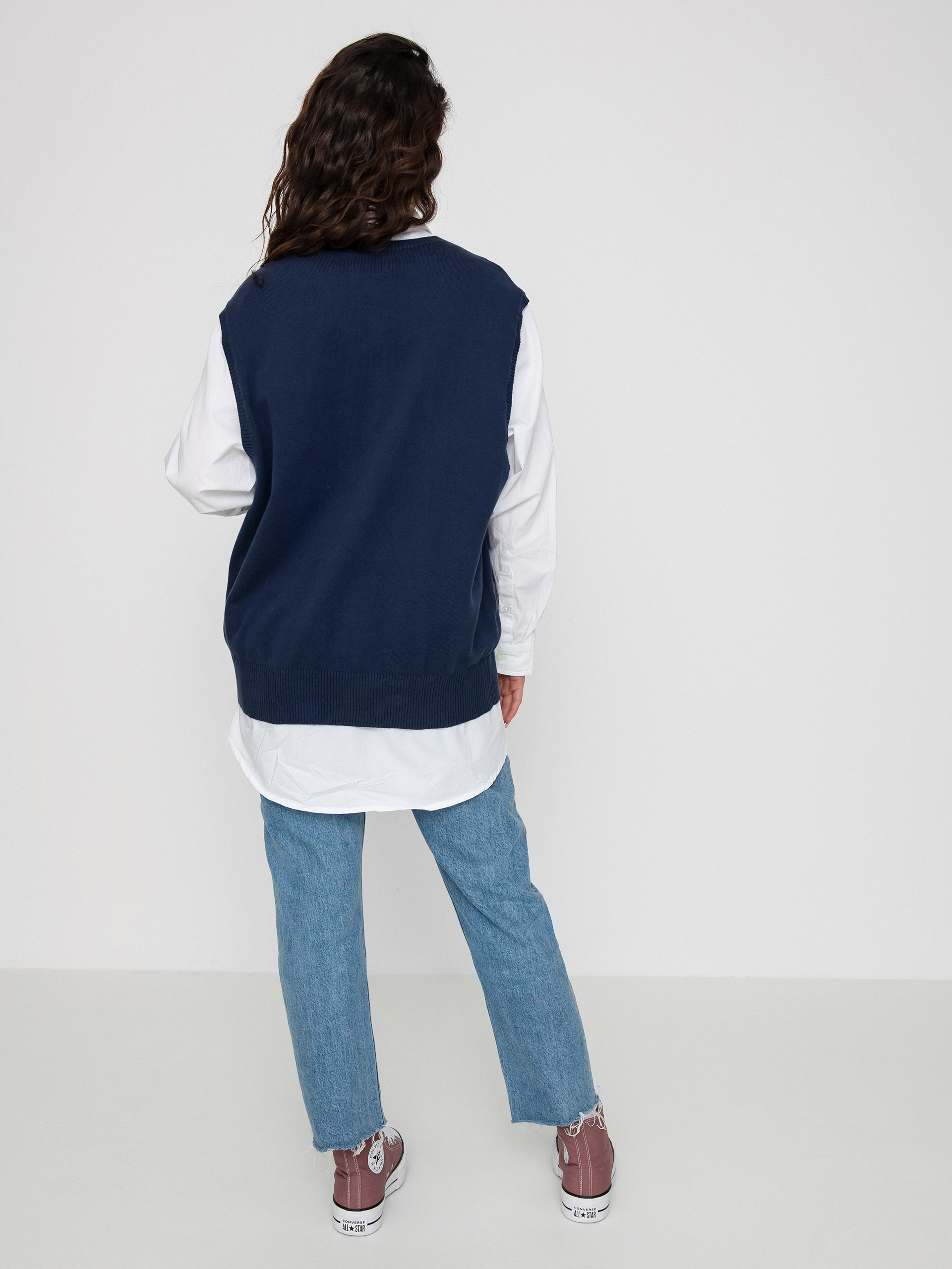 Bezrękawnik RVCA Hometown Sweater Ves Wmn (moody blue)