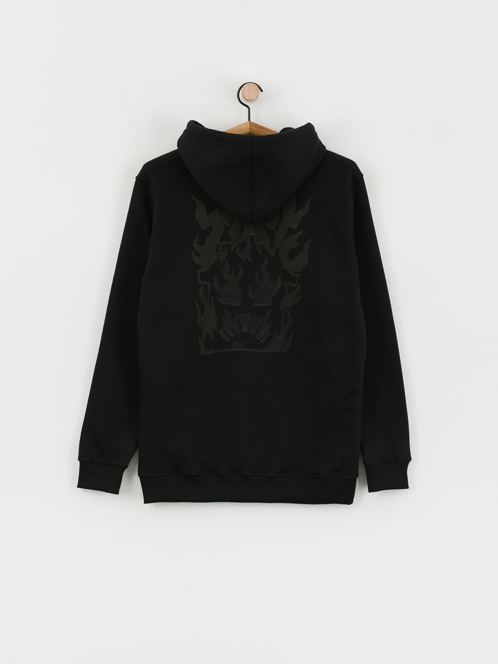 Bluza z kapturem Nervous Tope Burning House HD (black)