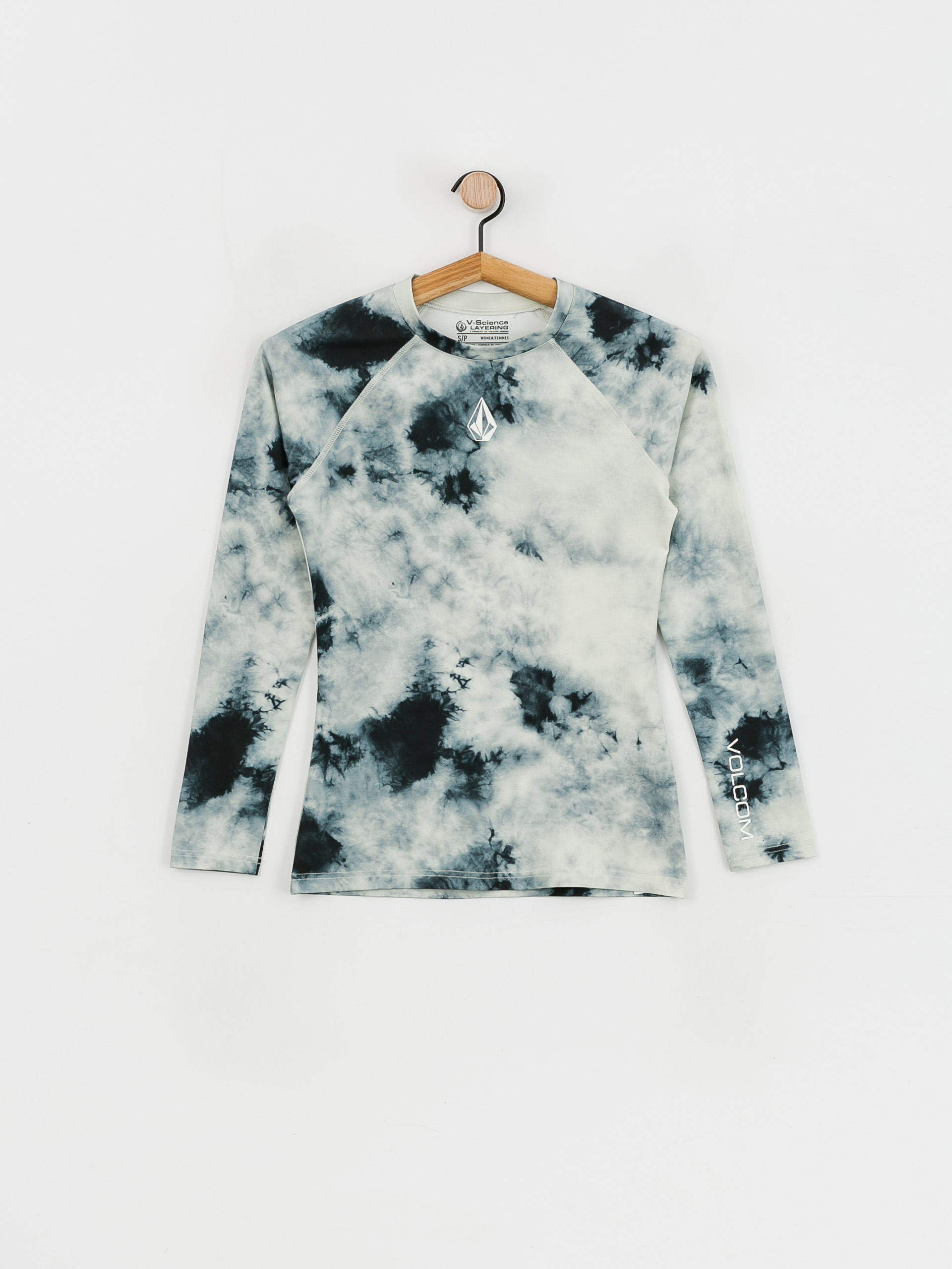Longsleeve aktywny Volcom Vlcm Womens Base Layer Top Wmn (storm tie dye)