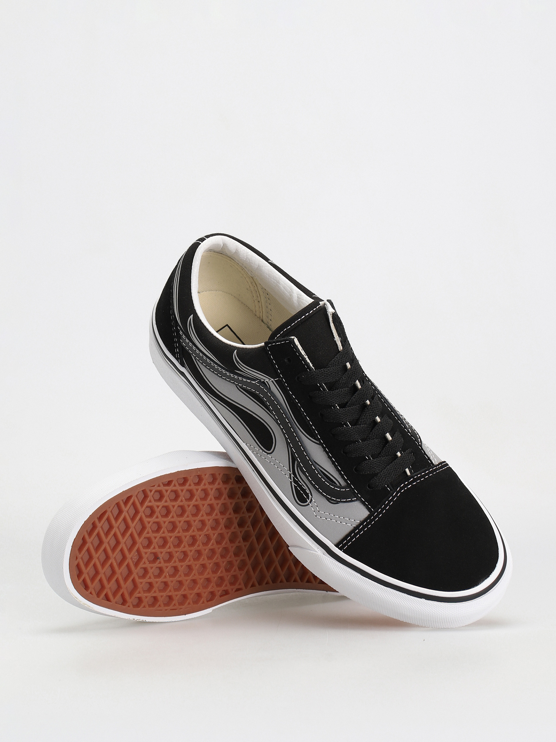 Buty Vans Old Skool - czarny (reflective flame black)