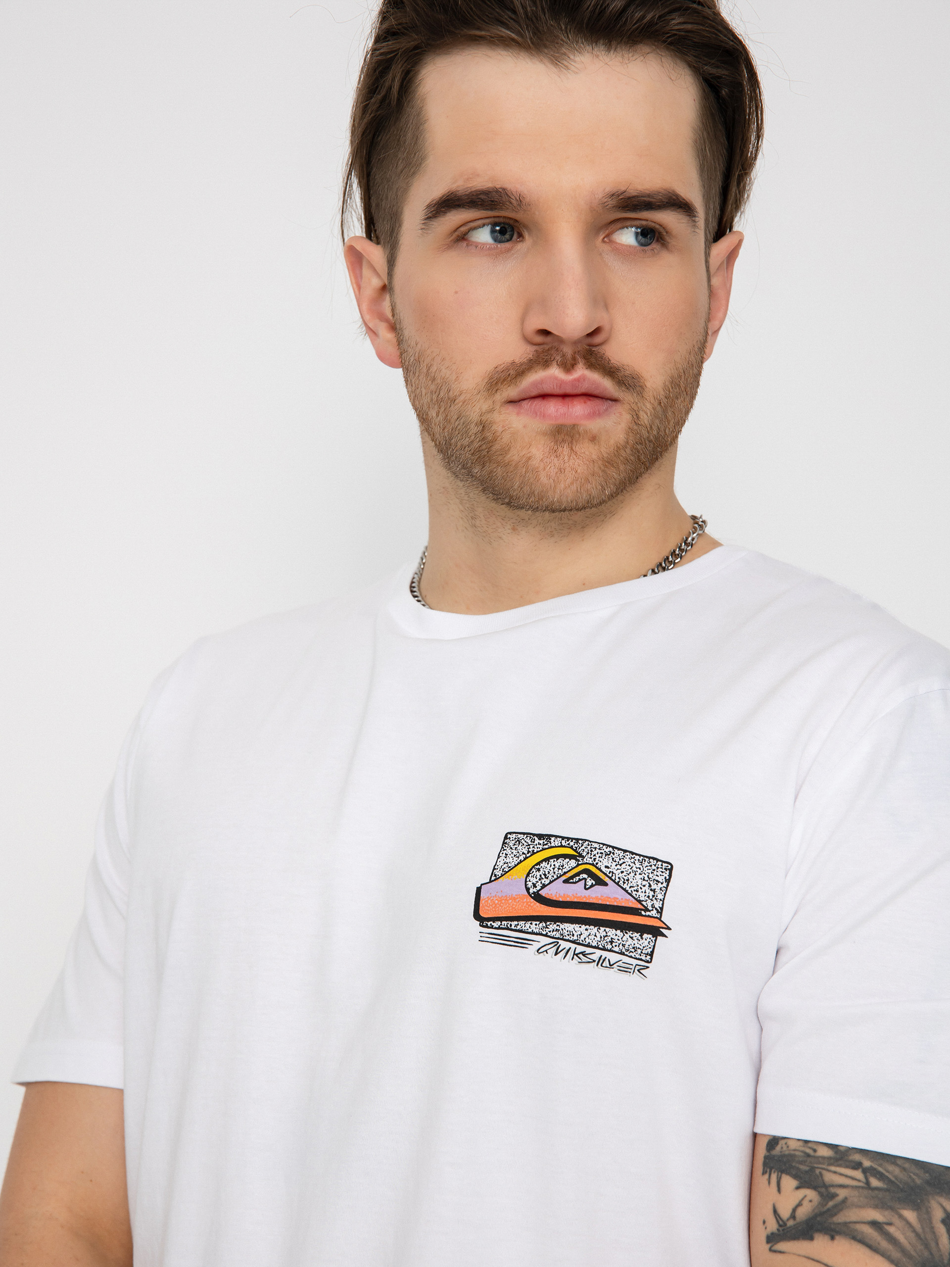 T-shirt Quiksilver Retro Fade (white)