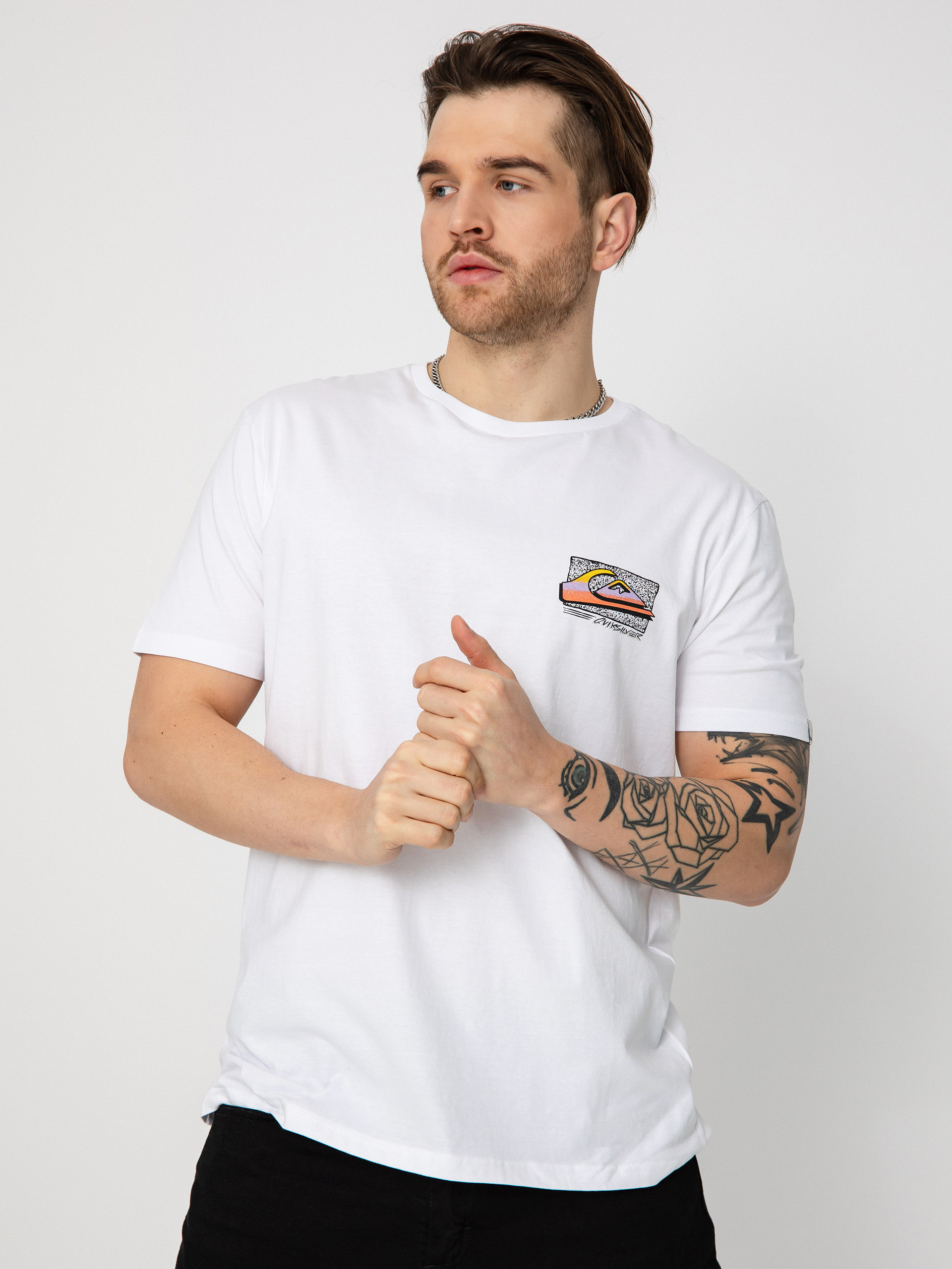 T-shirt Quiksilver Retro Fade (white)