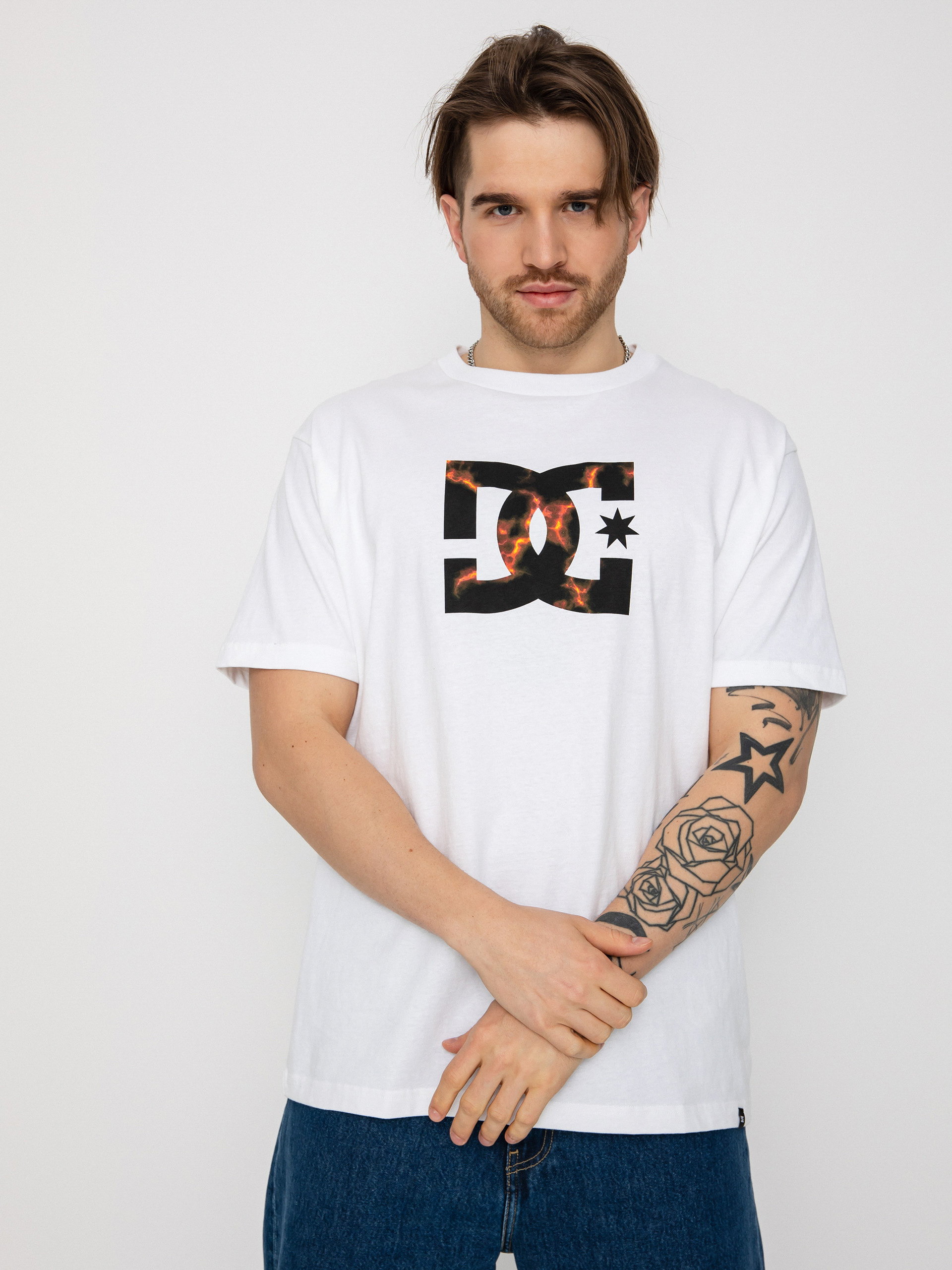 T-shirt DC Star Fill (white/fire)