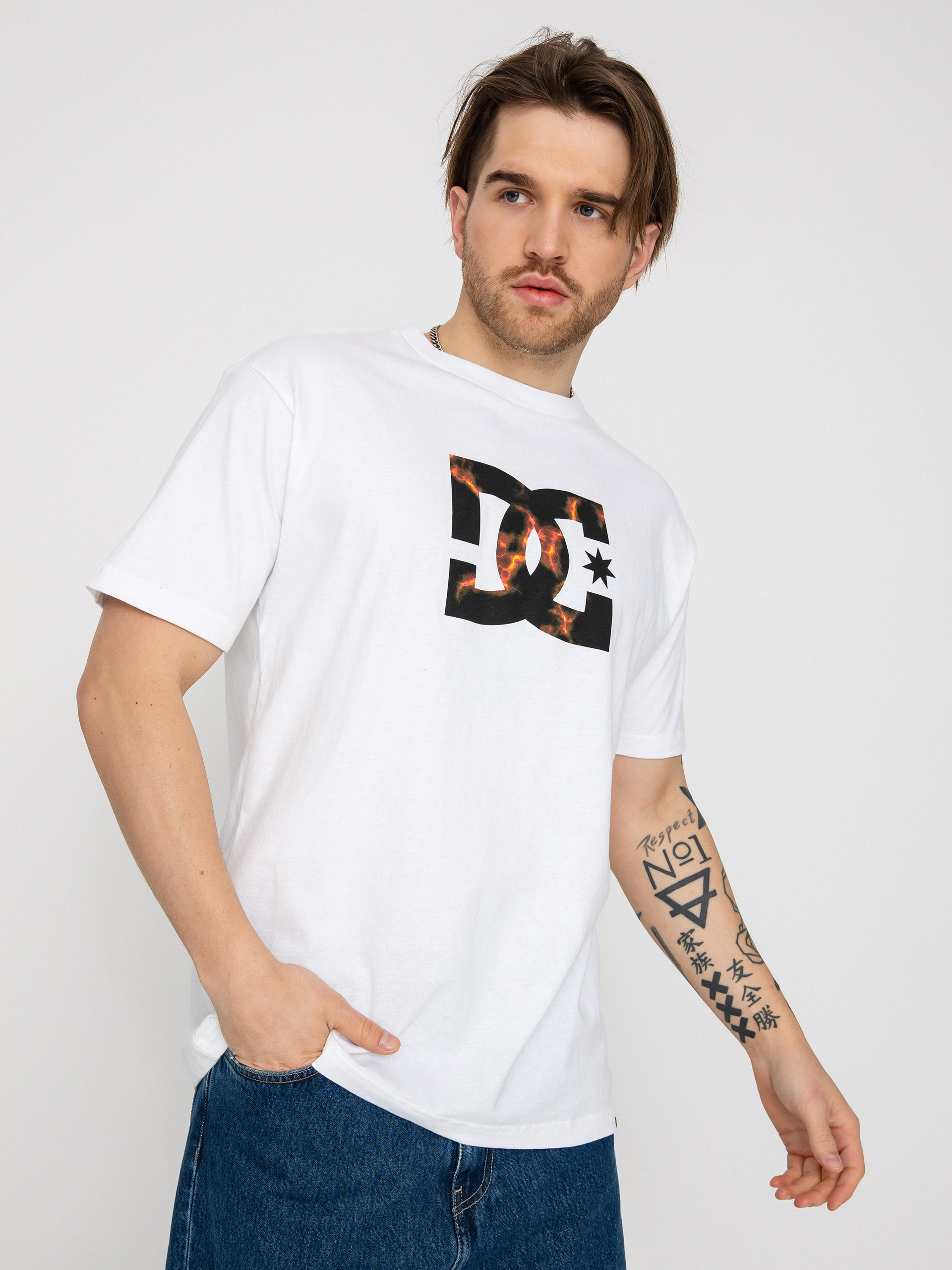 T-shirt DC Star Fill (white/fire)