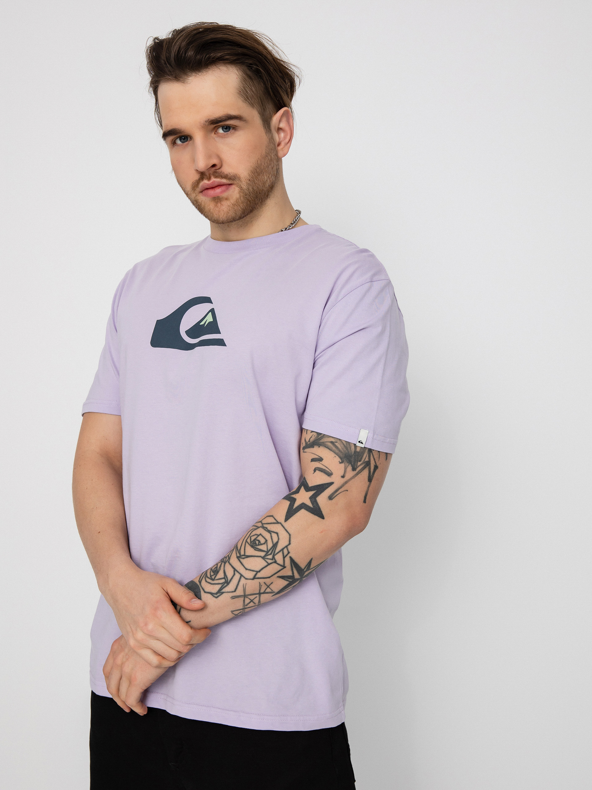 T-shirt Quiksilver Comp Logo (pastel lilac)