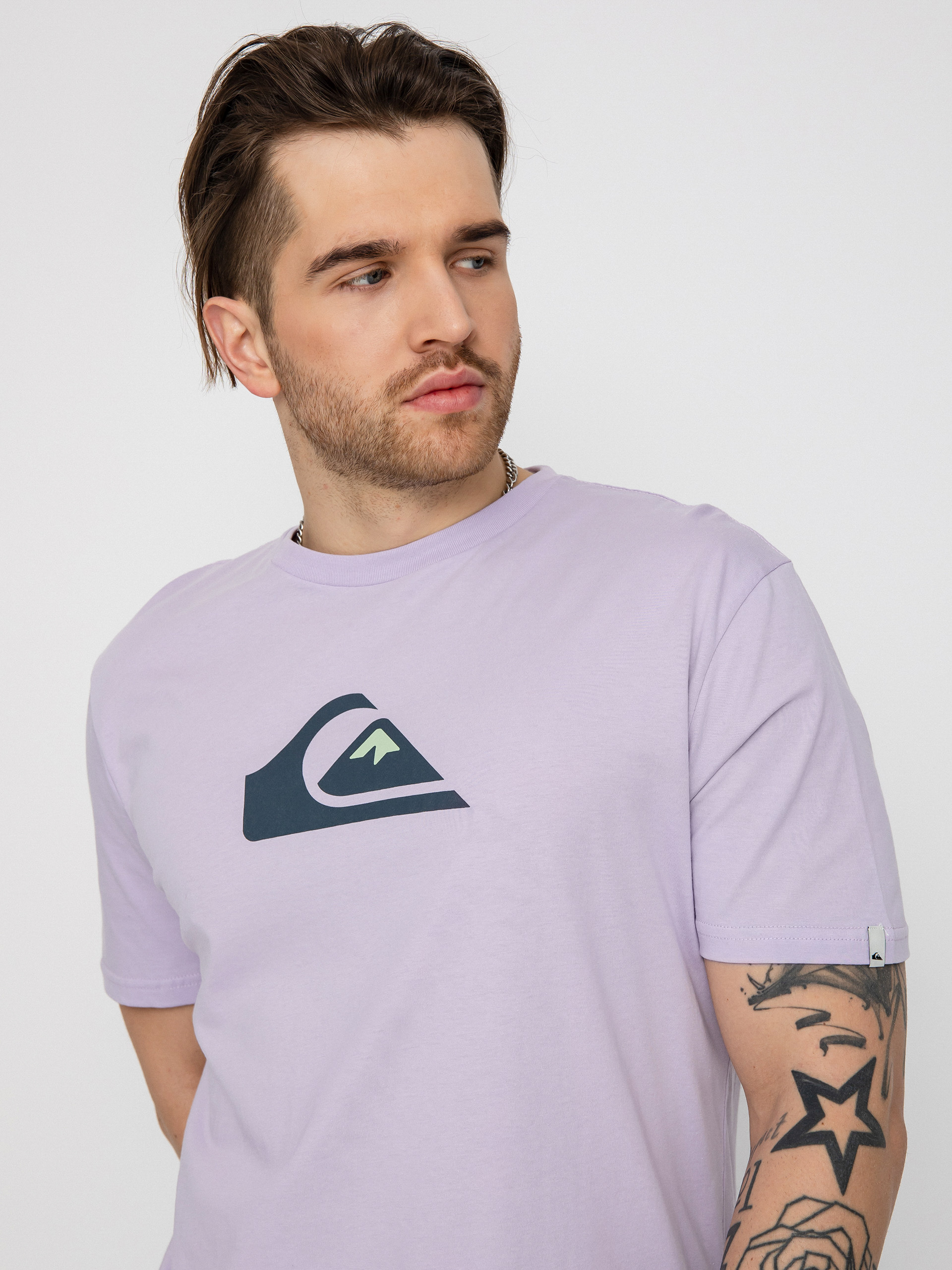 T-shirt Quiksilver Comp Logo (pastel lilac)