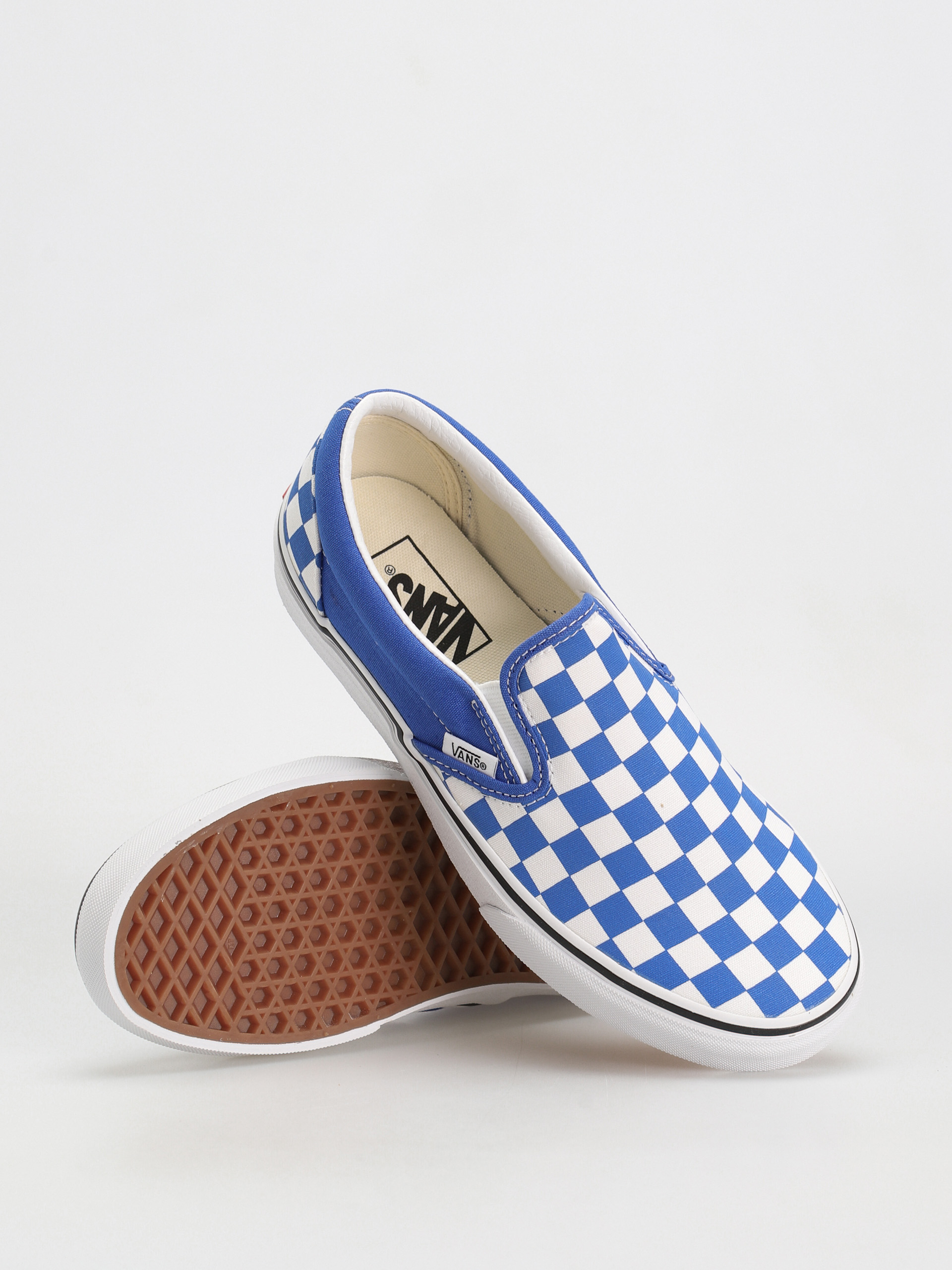 Buty Vans Classic Slip On (color theory checkerboard dazzling blue)