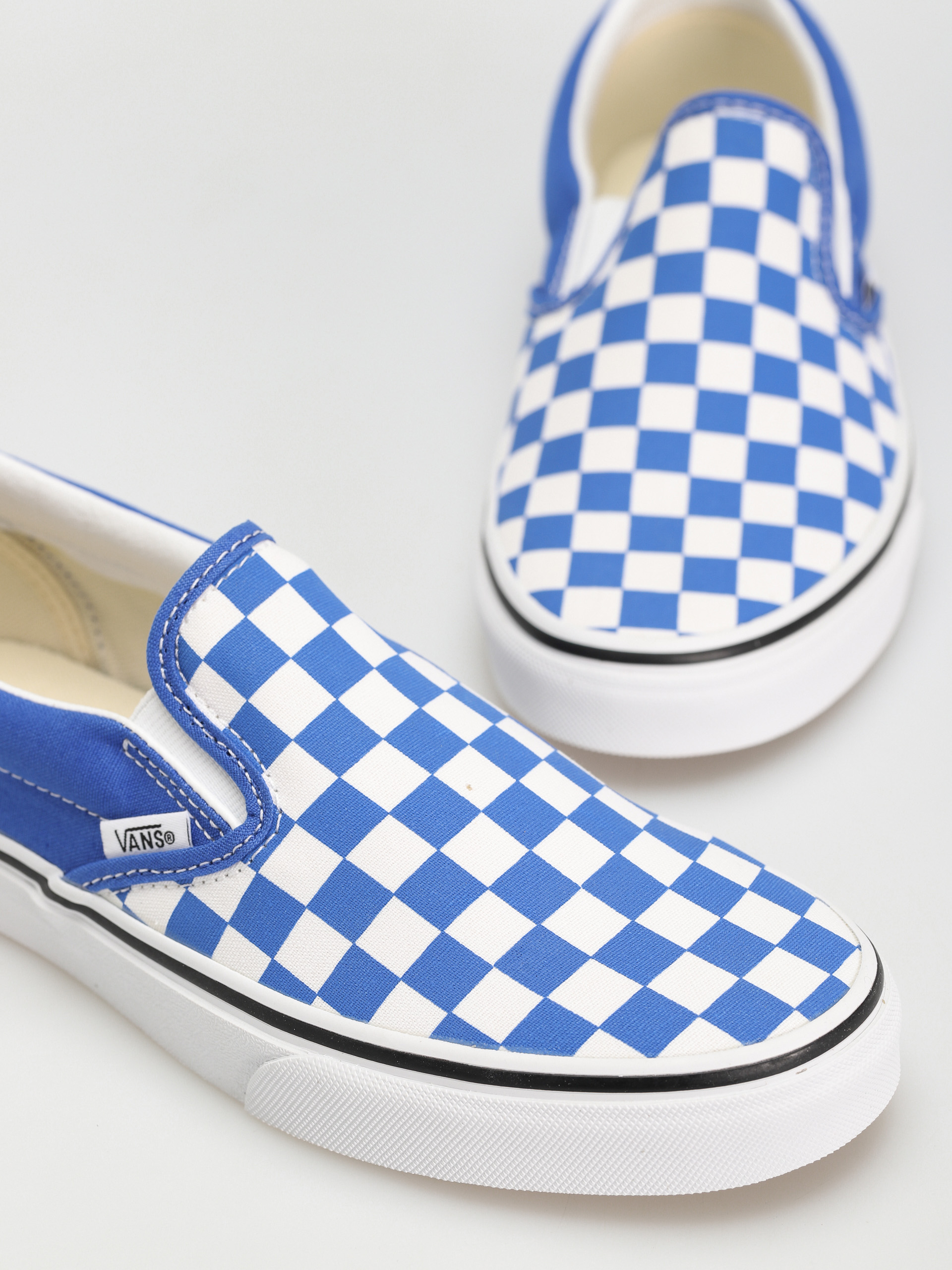 Buty Vans Classic Slip On (color theory checkerboard dazzling blue)