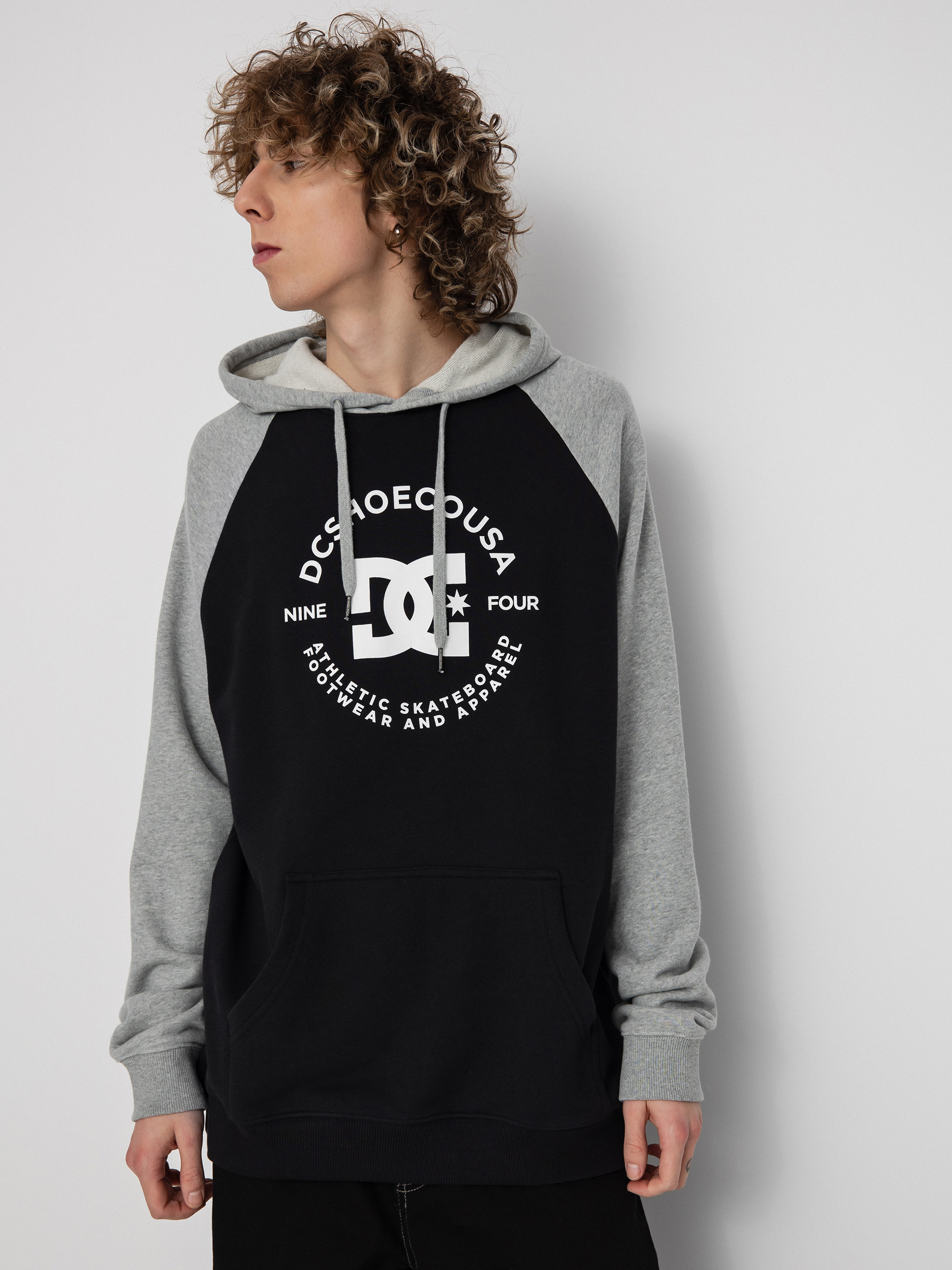Bluza z kapturem DC Star Pilot Raglan HD (black/grey heather)
