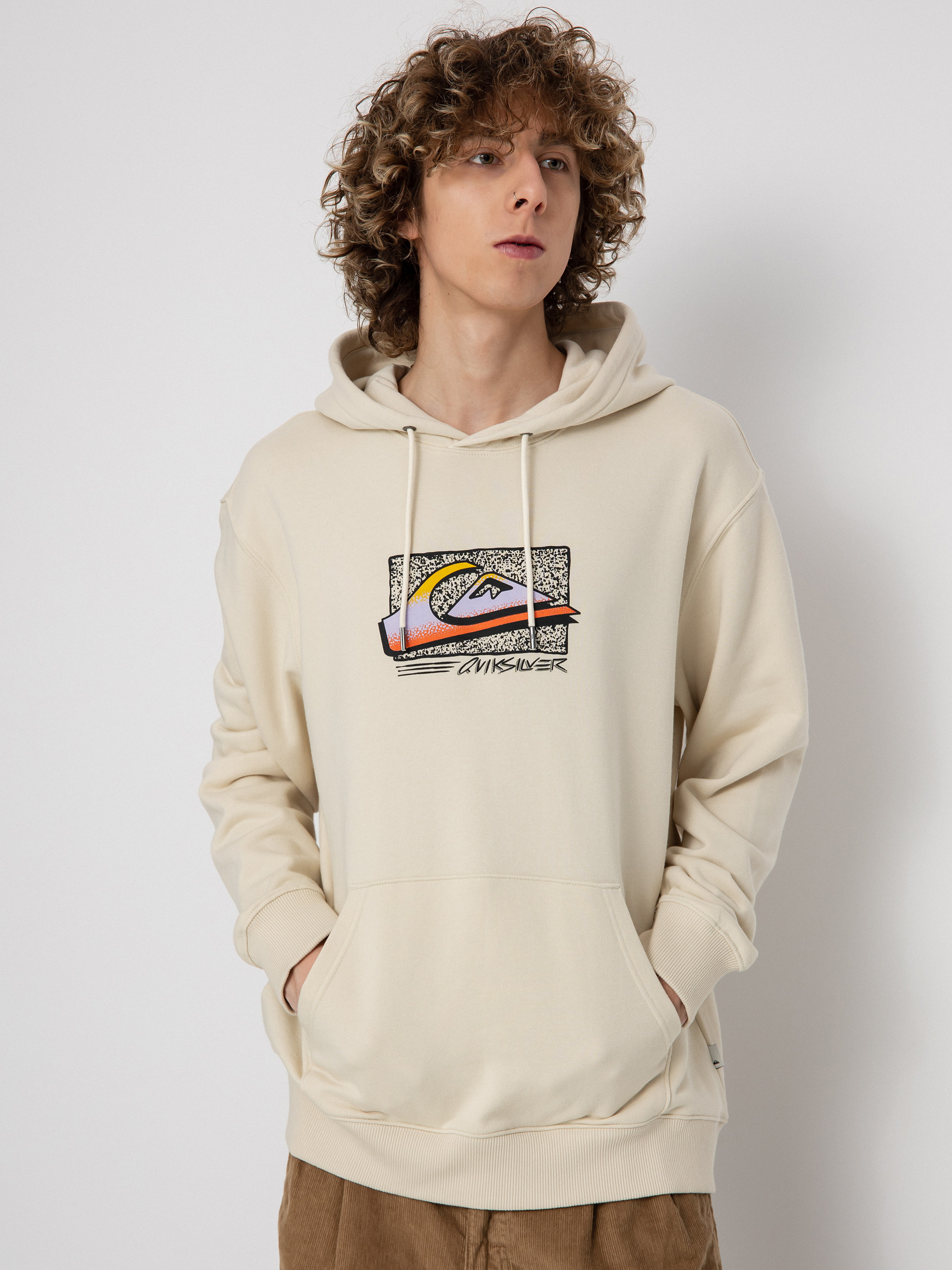 Bluza z kapturem Quiksilver Retro Fade HD (birch)