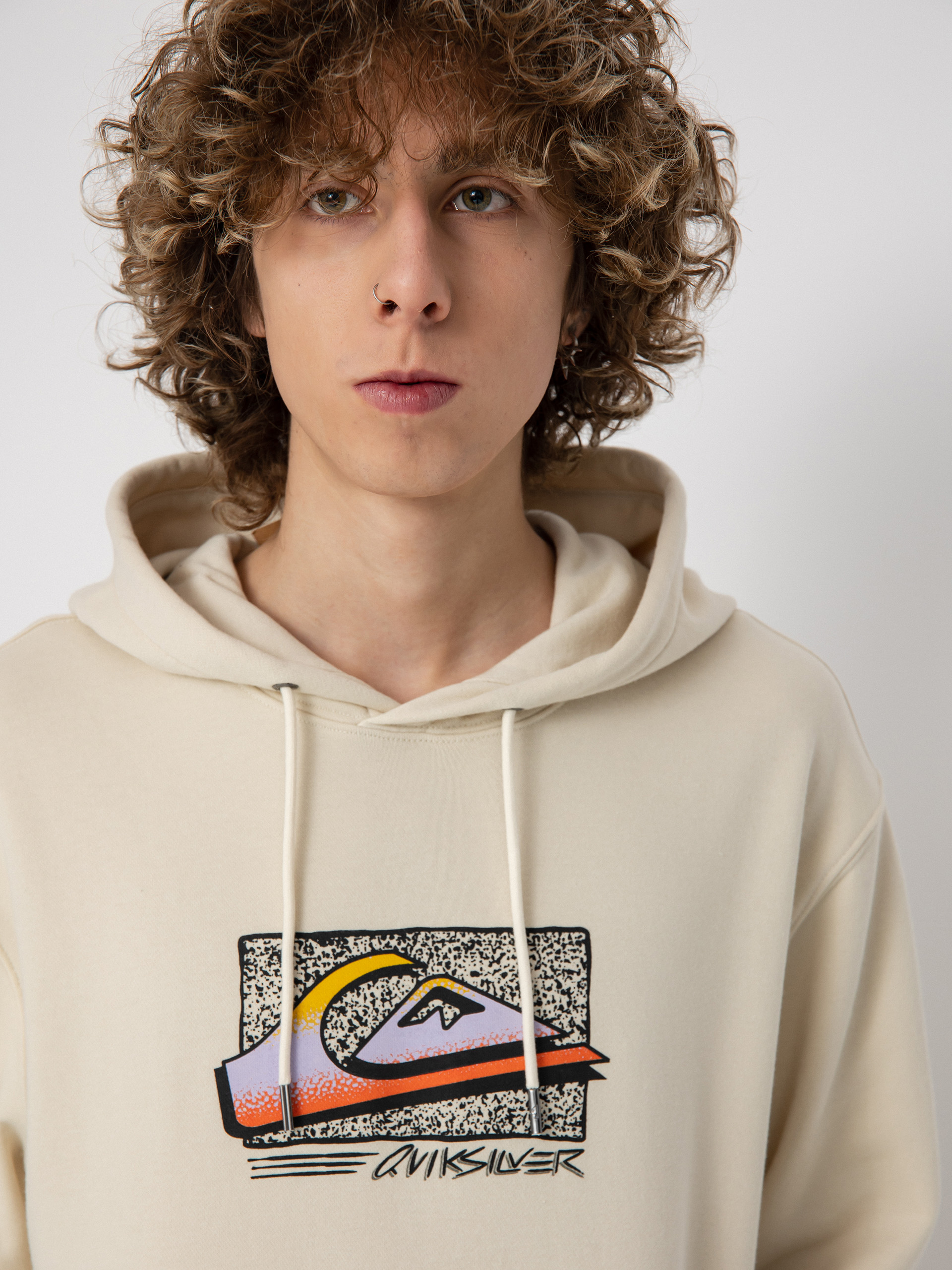 Bluza z kapturem Quiksilver Retro Fade HD (birch)