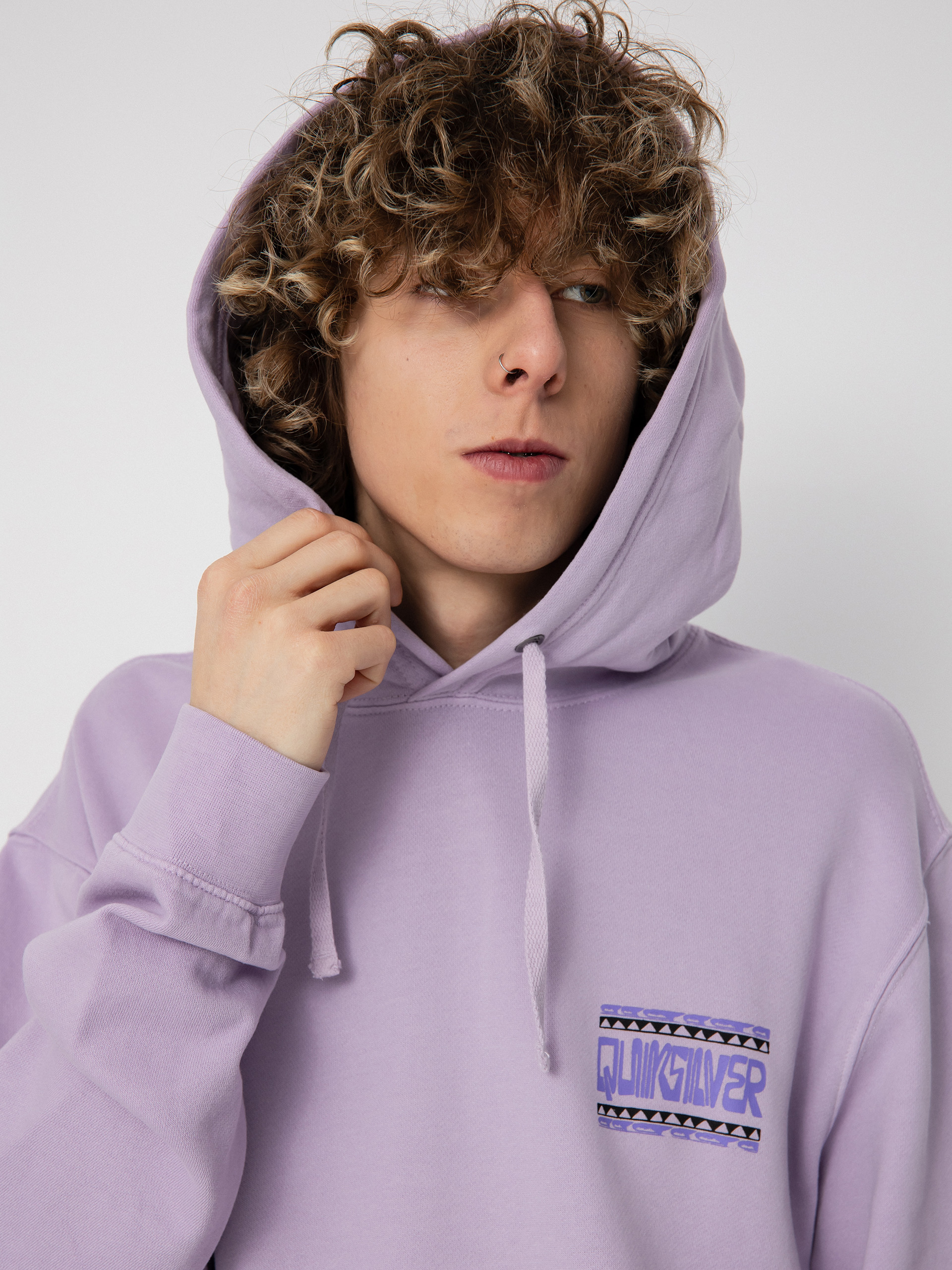 Bluza z kapturem Quiksilver Neon Slab HD (pastel lilac)
