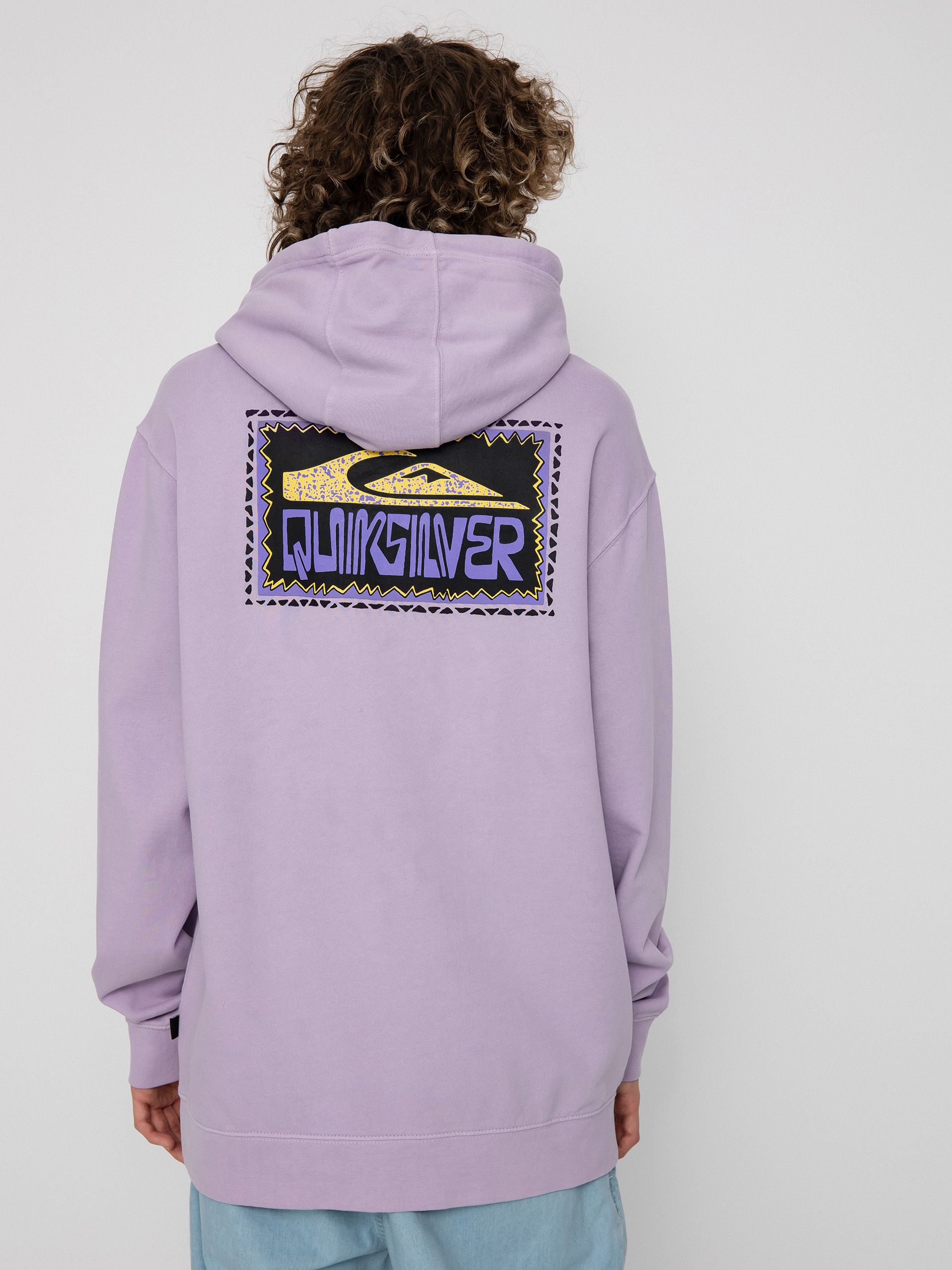 Bluza z kapturem Quiksilver Neon Slab HD (pastel lilac)