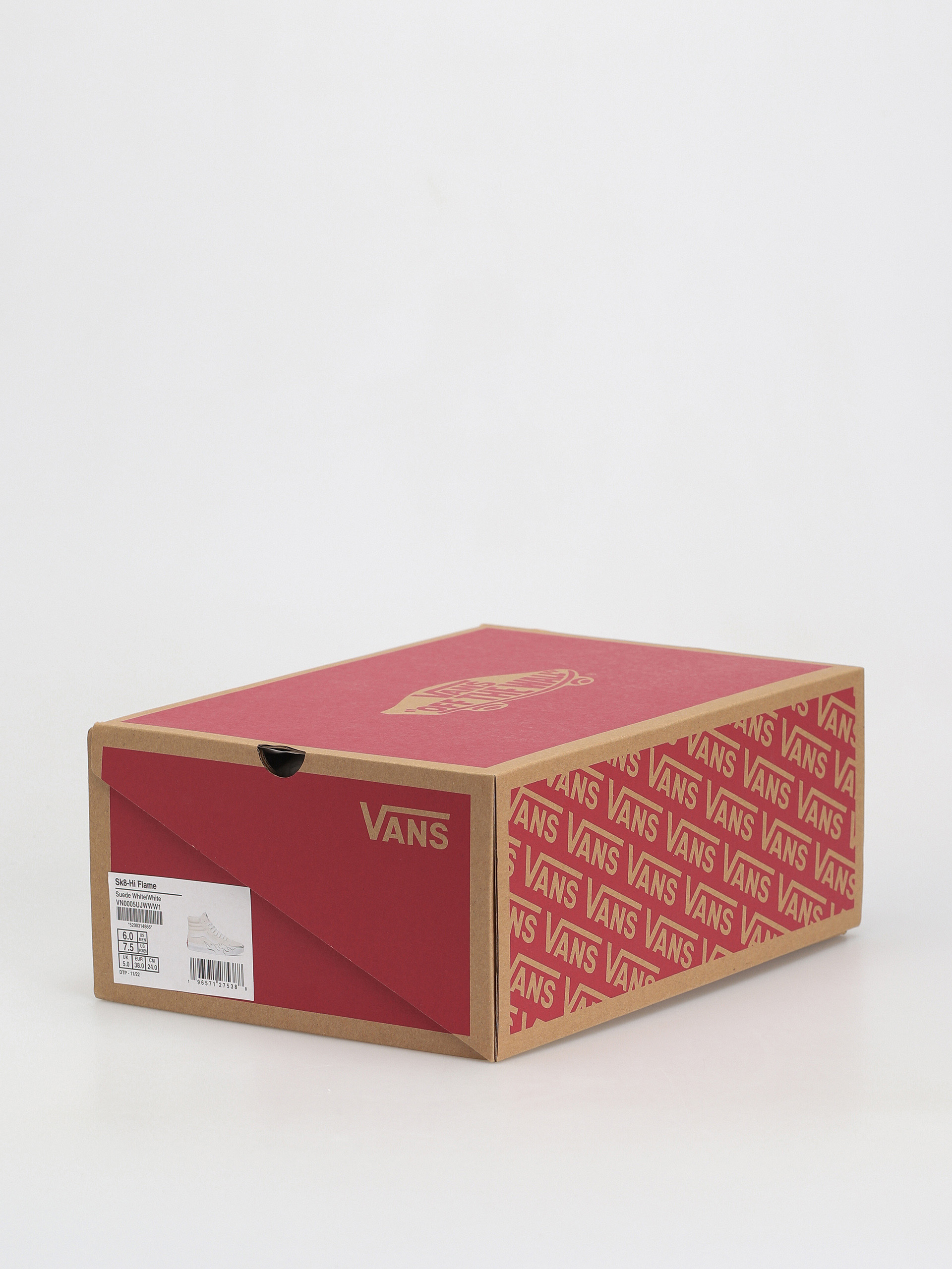 Buty Vans Sk8 Hi Flame (suede white/white)