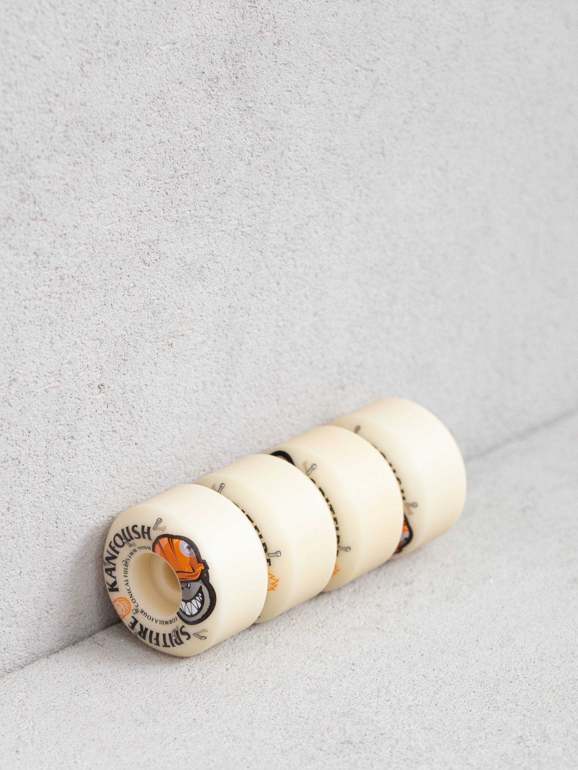 Kółka Spitfire F4 99D Kanfoush Overtime (white/orange)