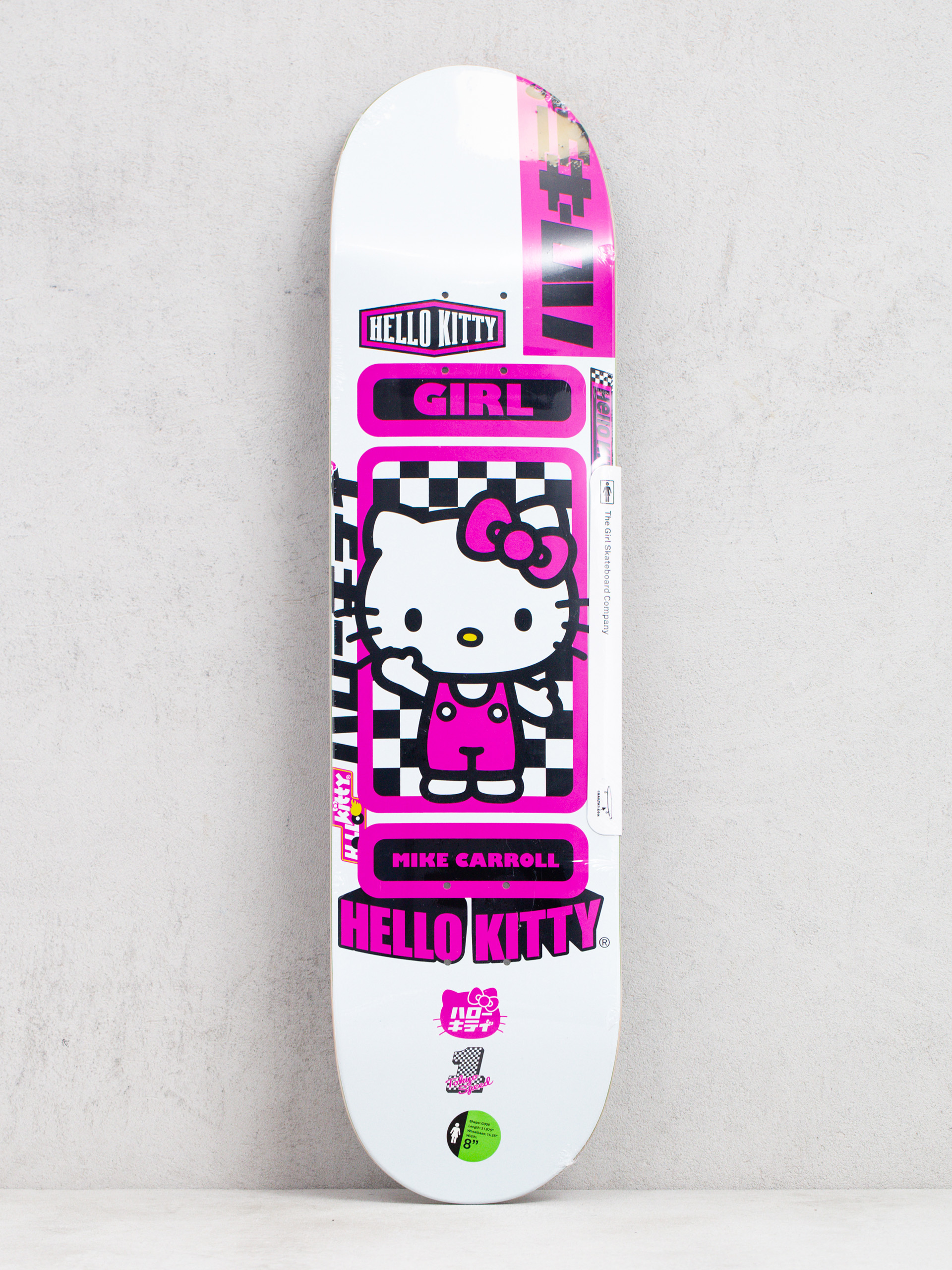 Deck Girl Skateboard Carroll Sanrio Tokyo (white)