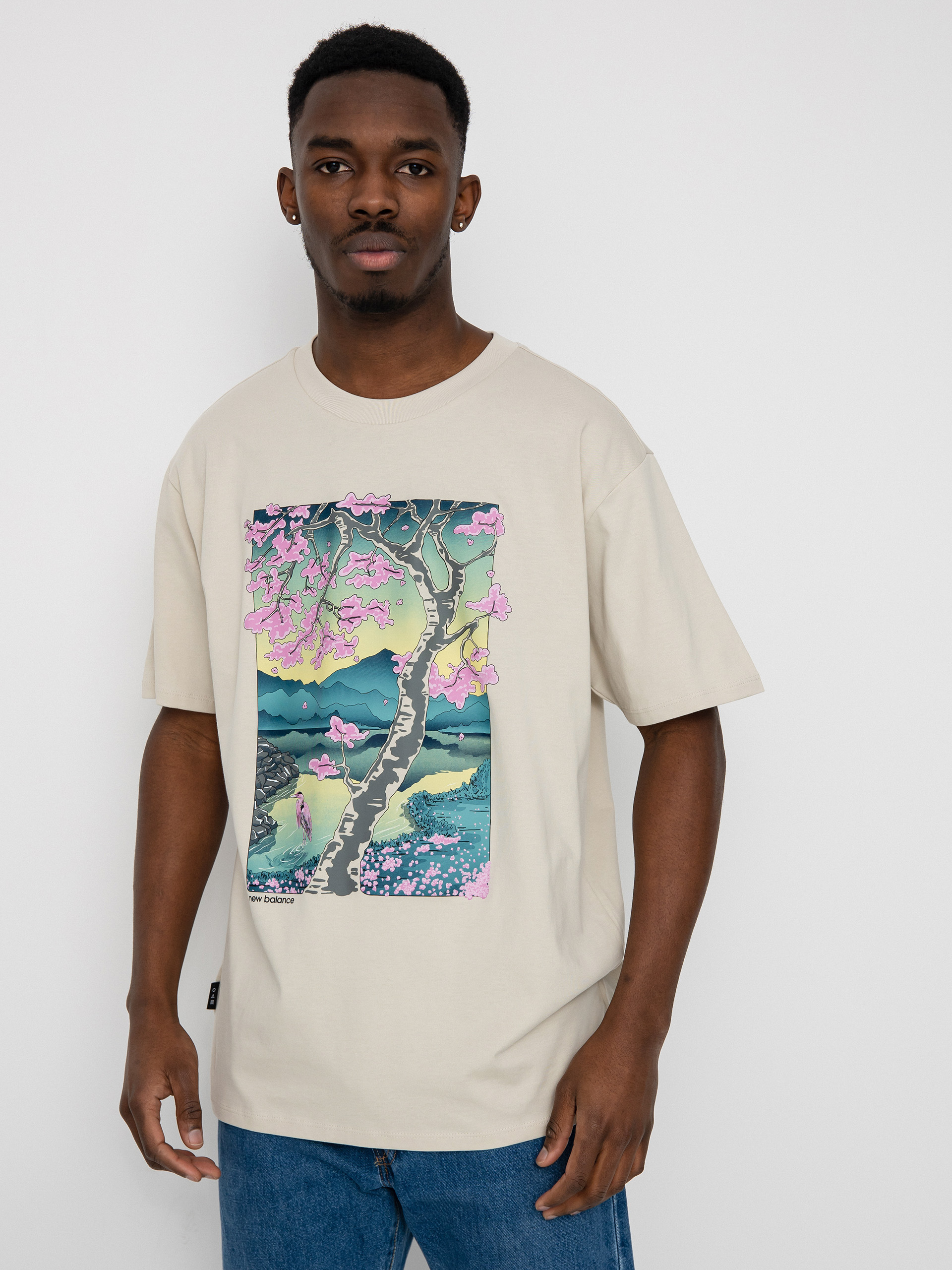 T-shirt New Balance At Graphic (nbnavy)