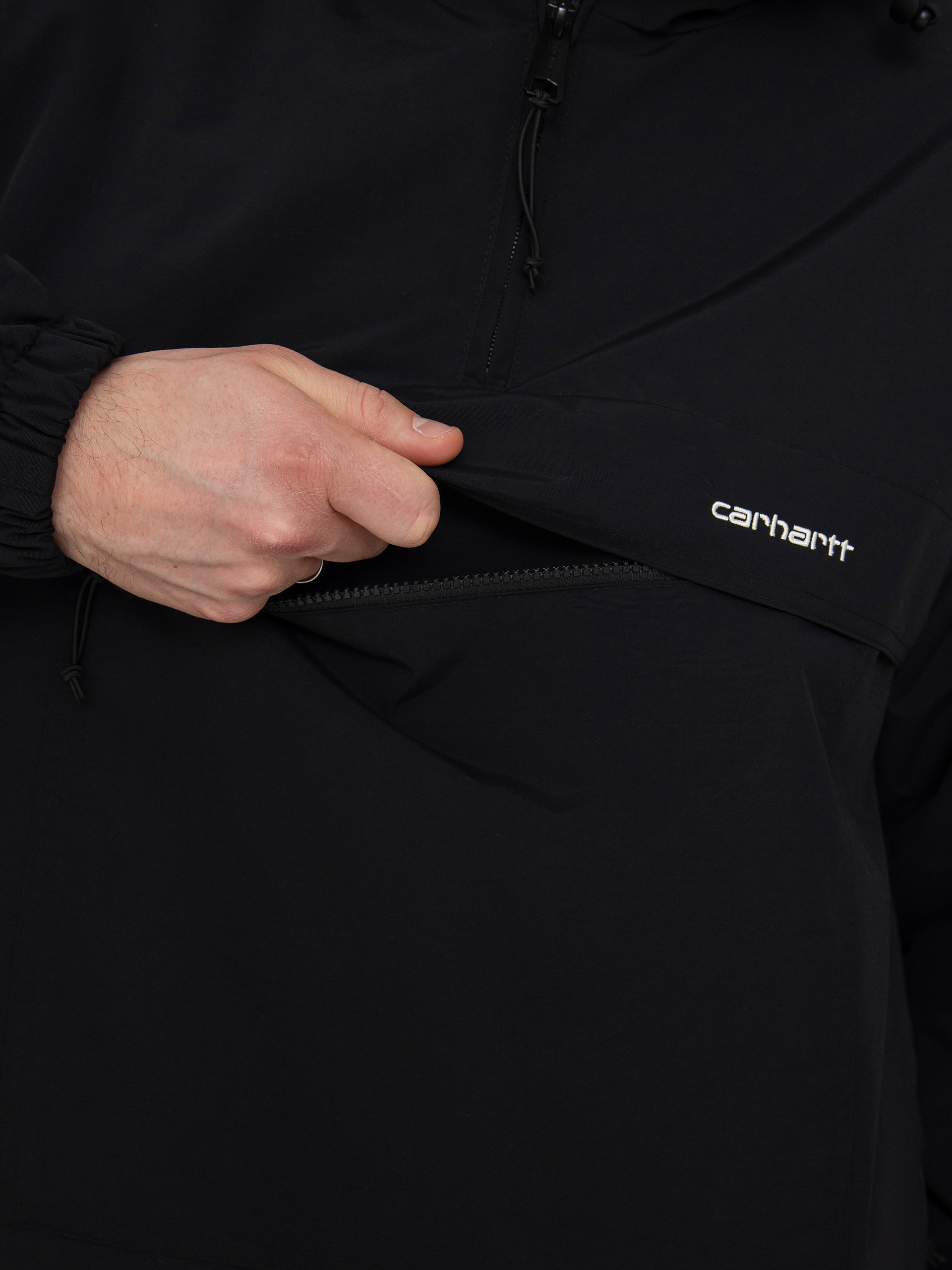 Kurtka Carhartt WIP Windbreaker (black/white)