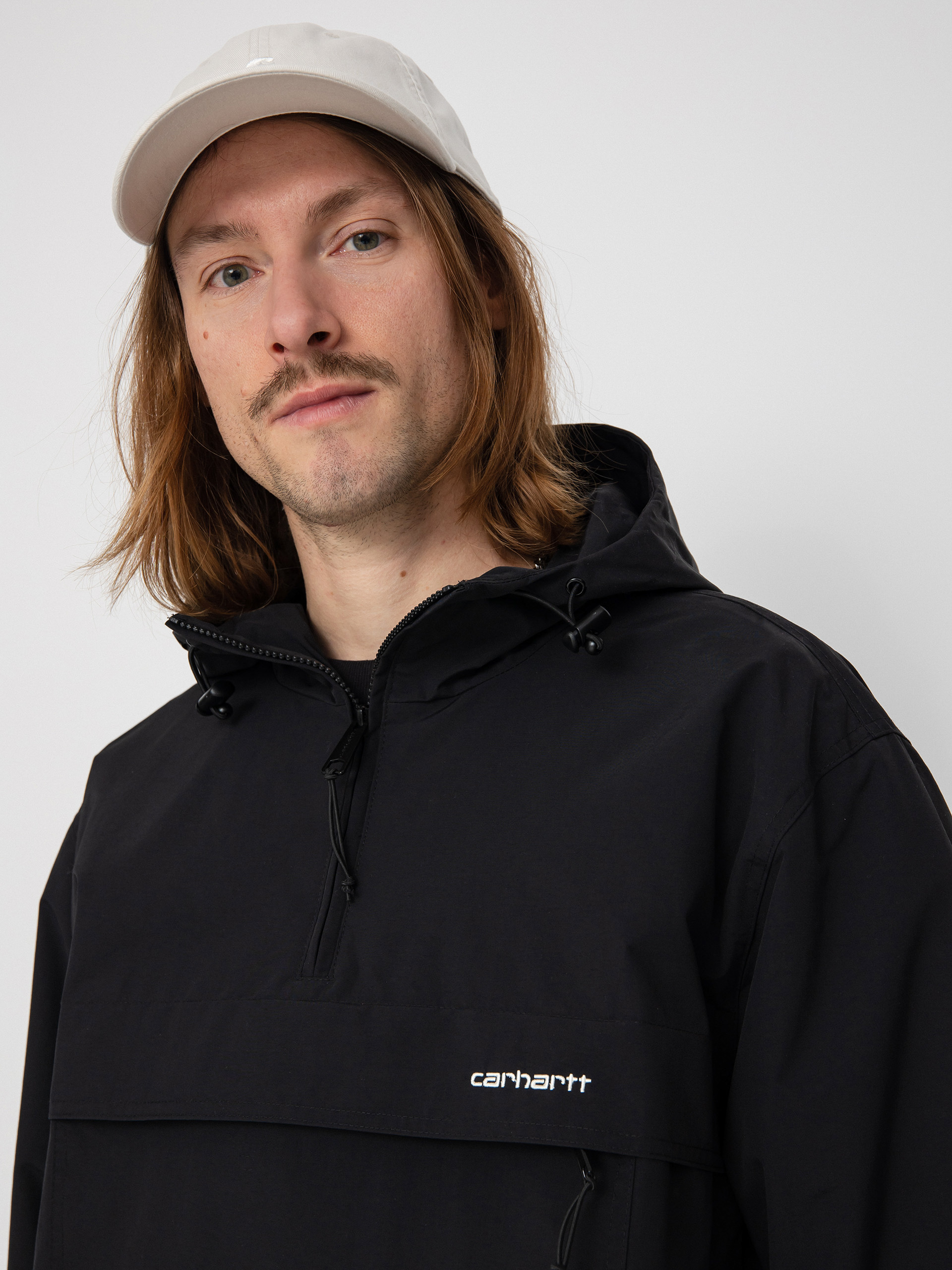 Kurtka Carhartt WIP Windbreaker (black/white)