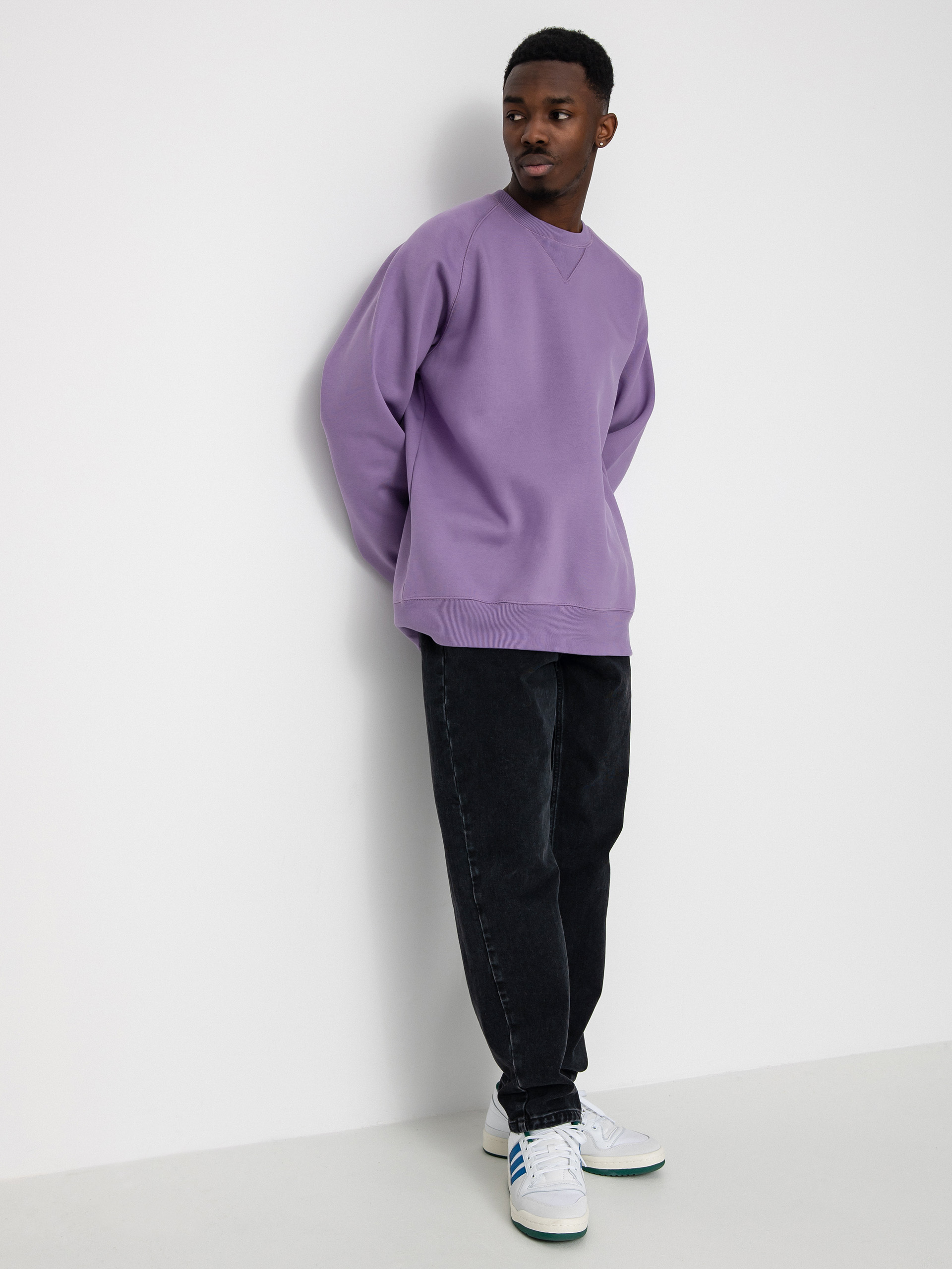 Bluza Carhartt WIP Chase (violanda/gold)