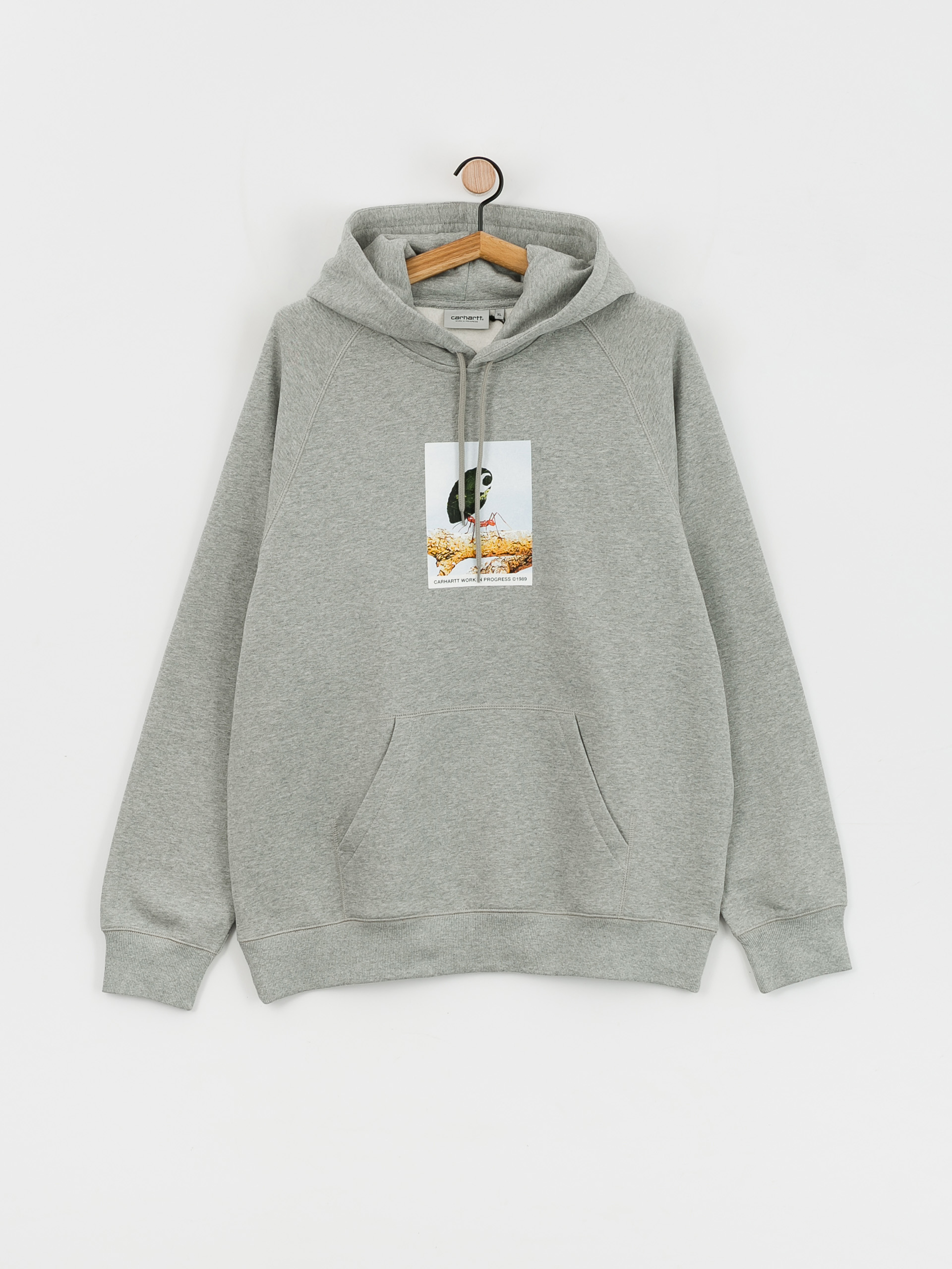 Bluza z kapturem Carhartt WIP Antleaf HD (grey heather)