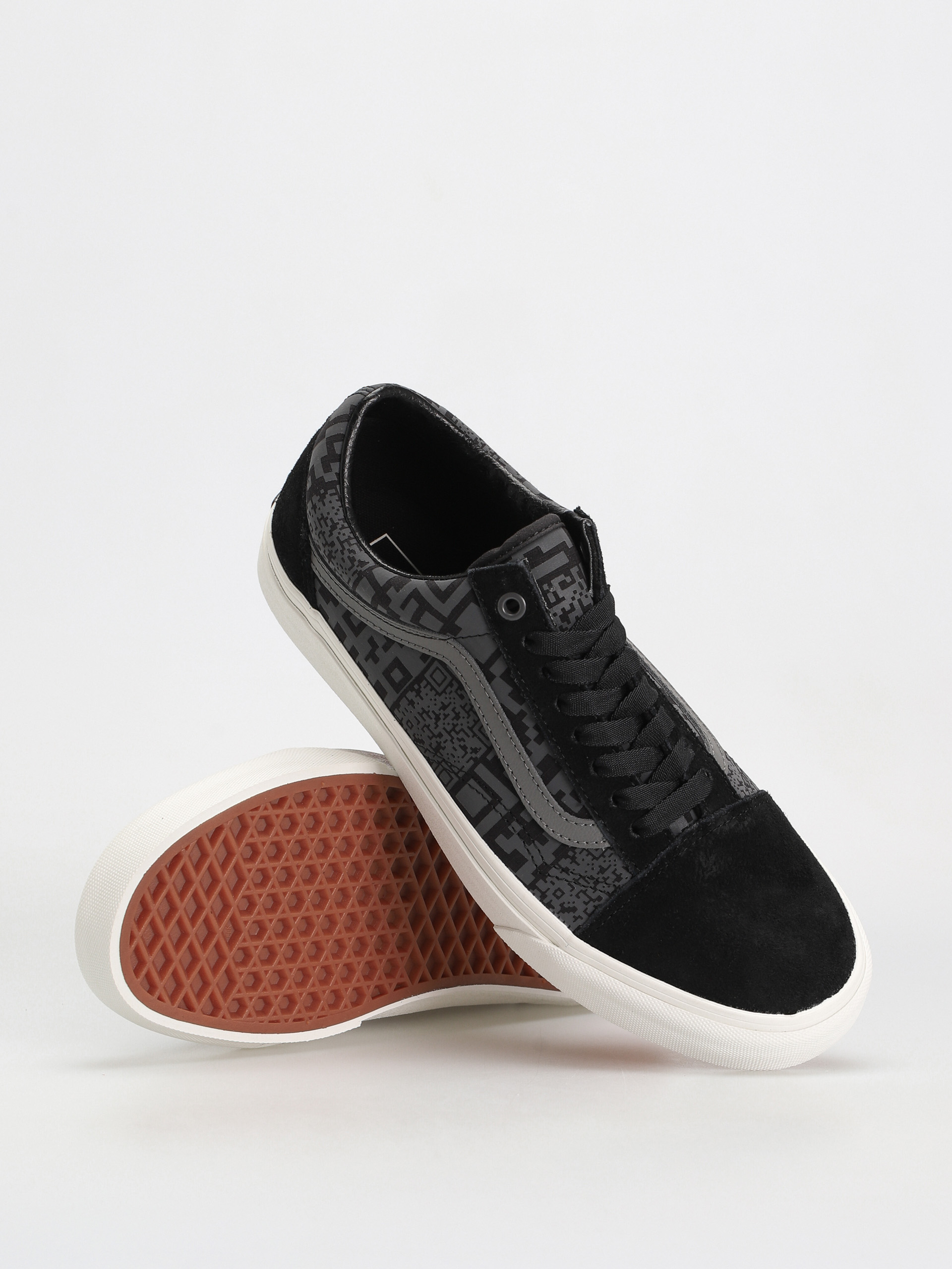 Buty Vans Old Skool (qr checkerboard black/reflective)