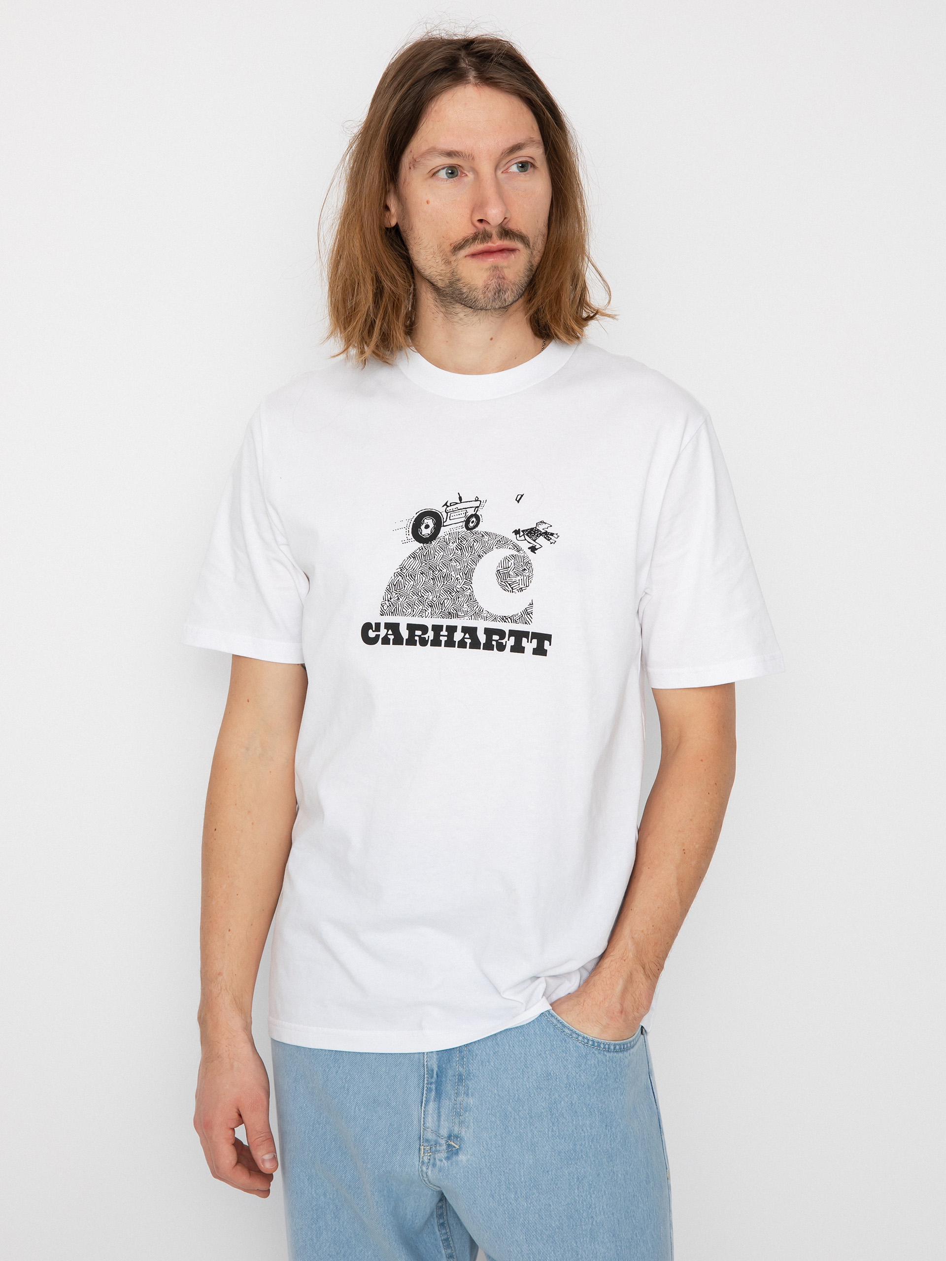 T-shirt Carhartt WIP Harvester (white)