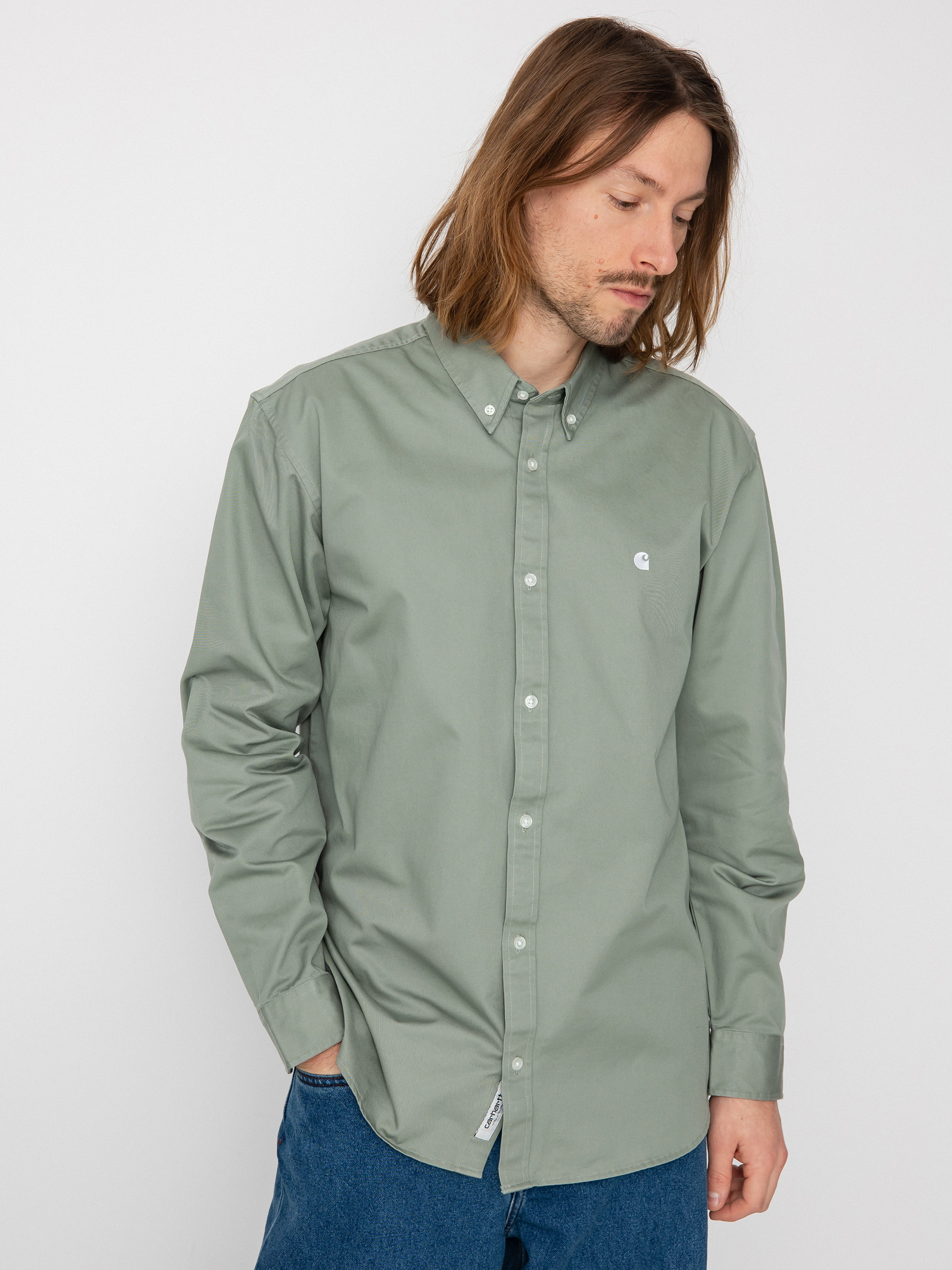 Koszula Carhartt WIP Madison (yucca/white)