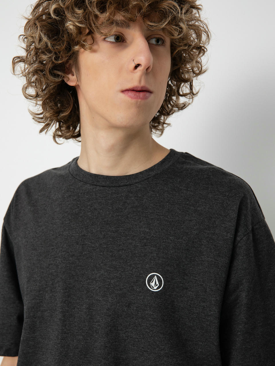 T-shirt Volcom Circle Blanks Hth (heather black)